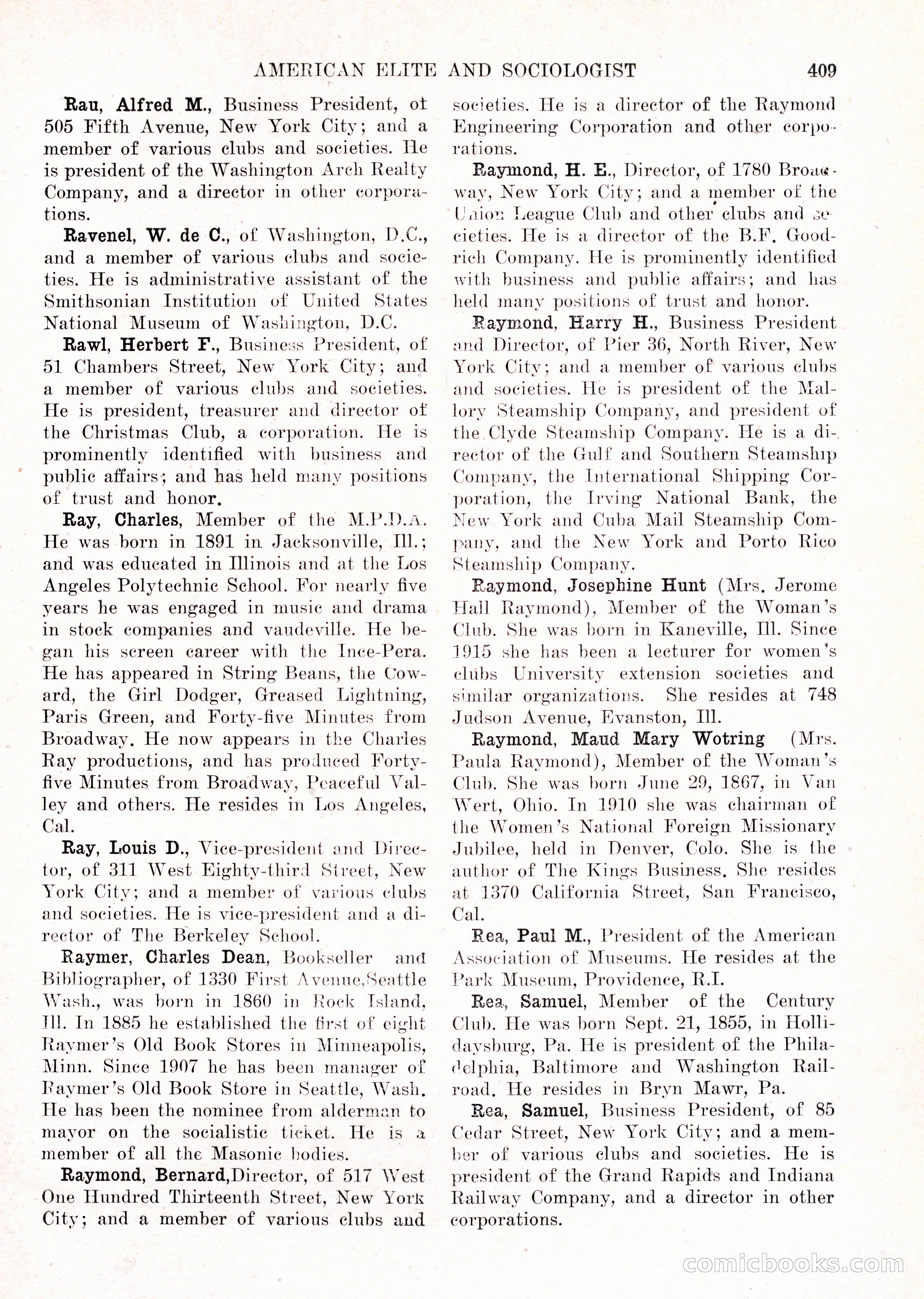 The American Elite and Sociologist Blue Book — page 393 of 396