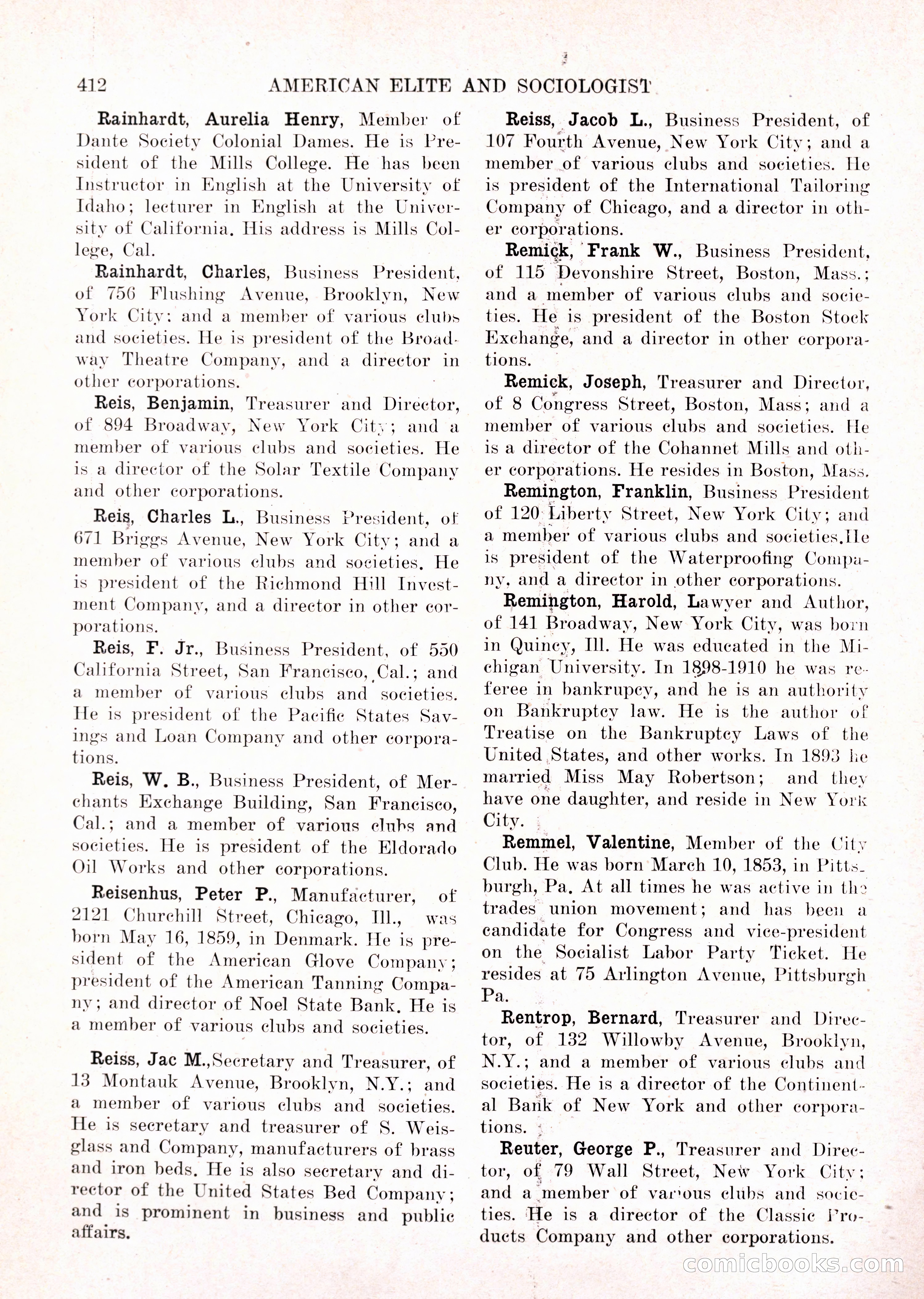 The American Elite and Sociologist Blue Book — page 396 of 396