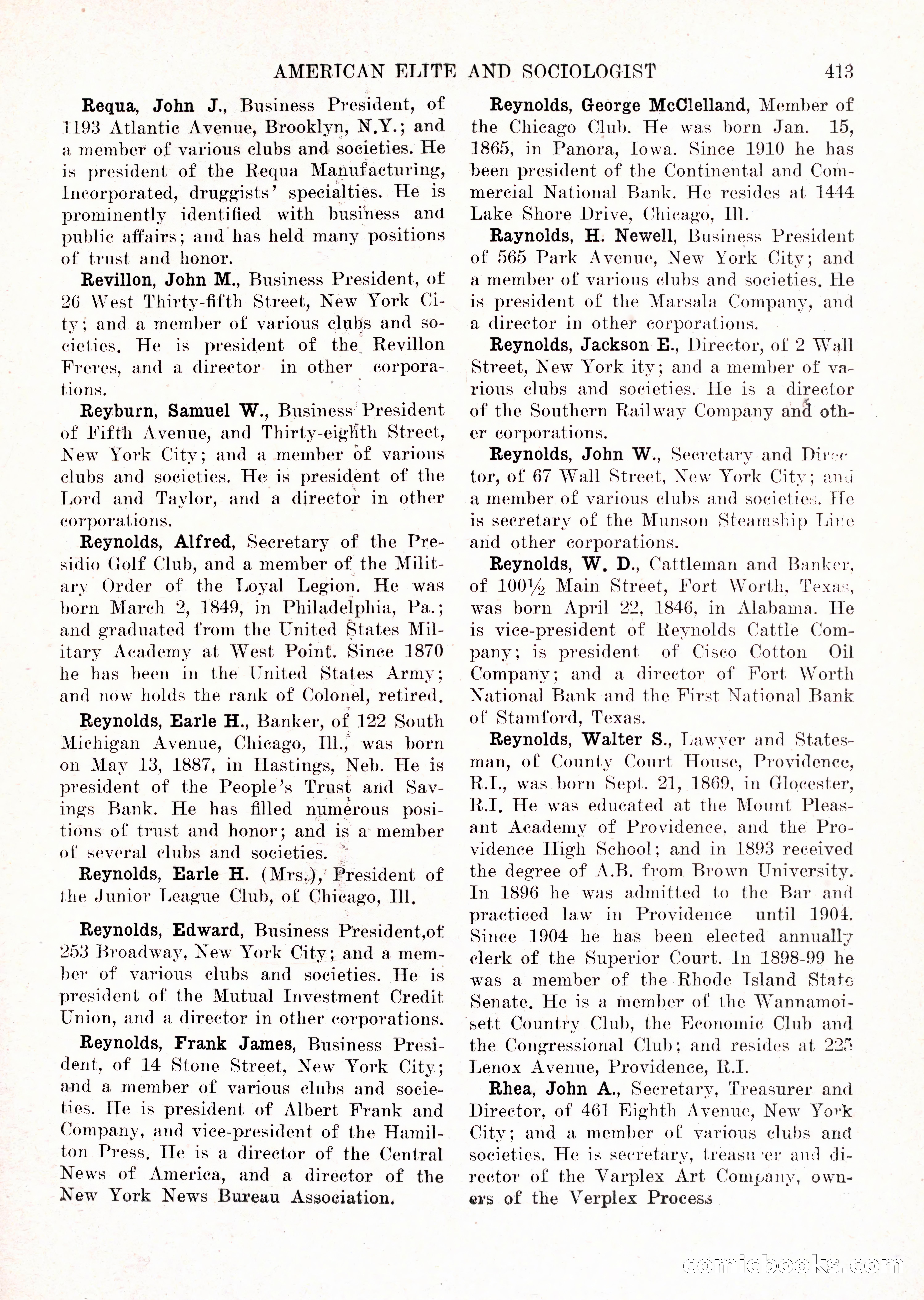 The American Elite and Sociologist Blue Book — page 397 of 396
