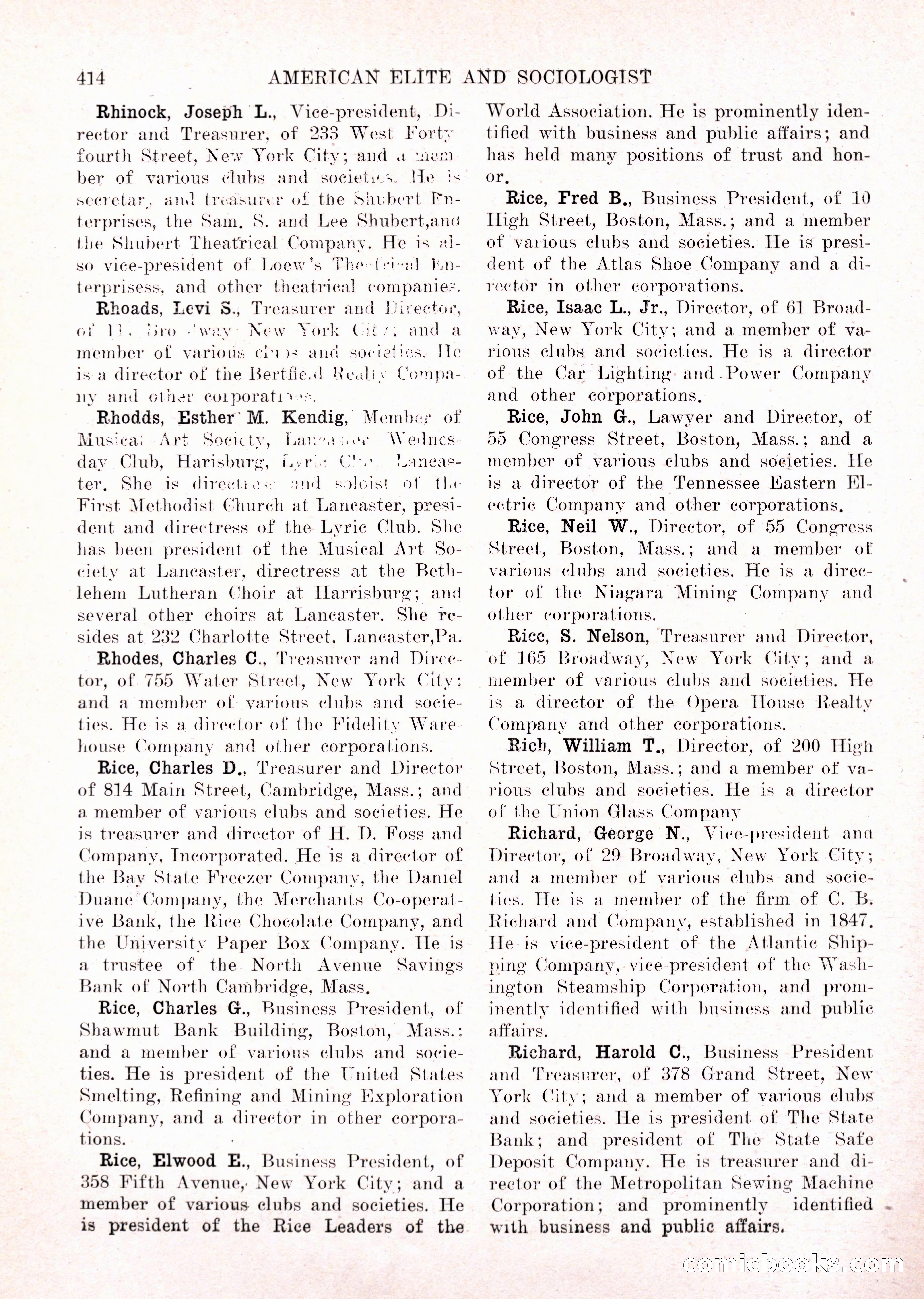 The American Elite and Sociologist Blue Book — page 398 of 396