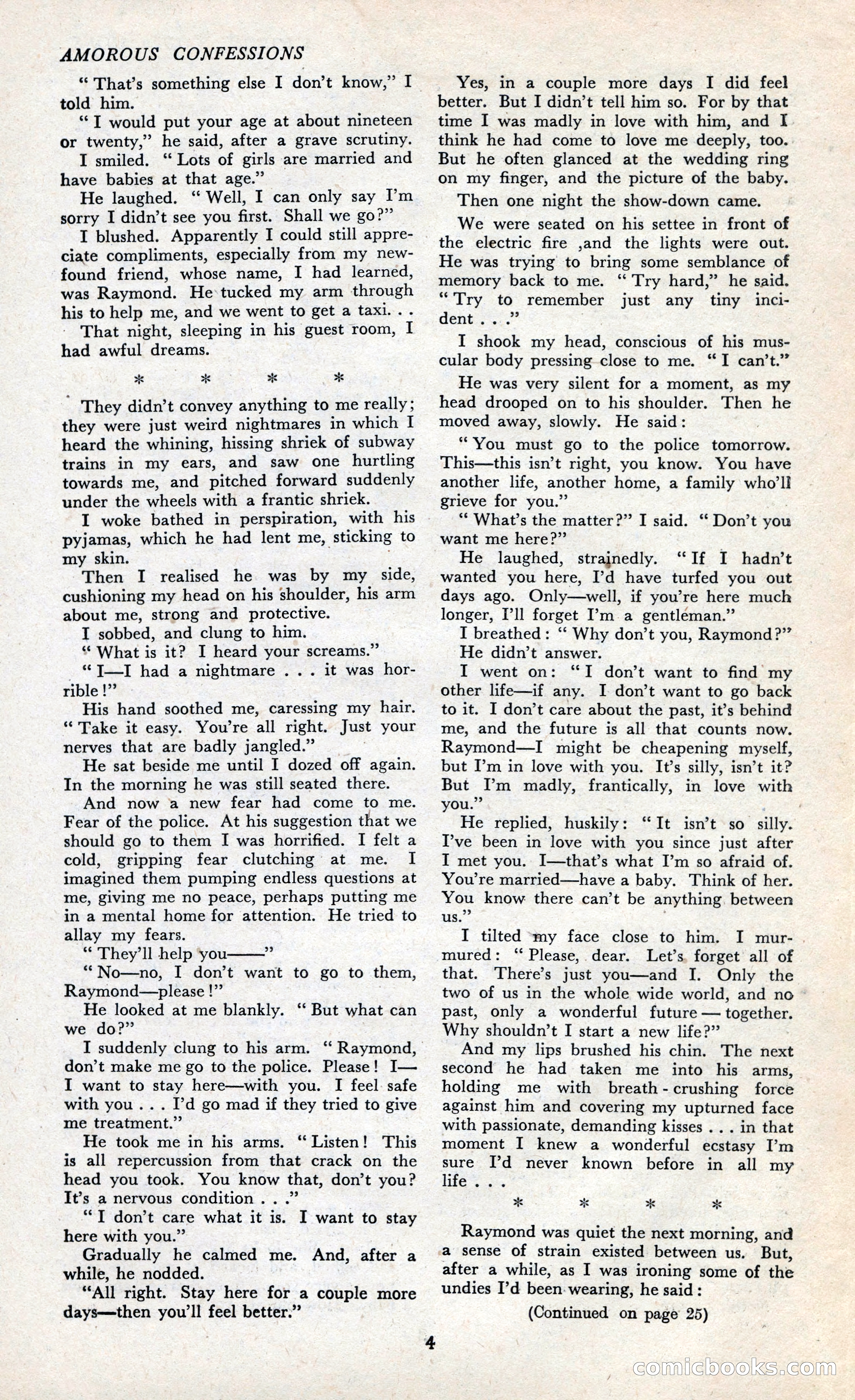 Amorous Confessions Cover — page 6 of 36