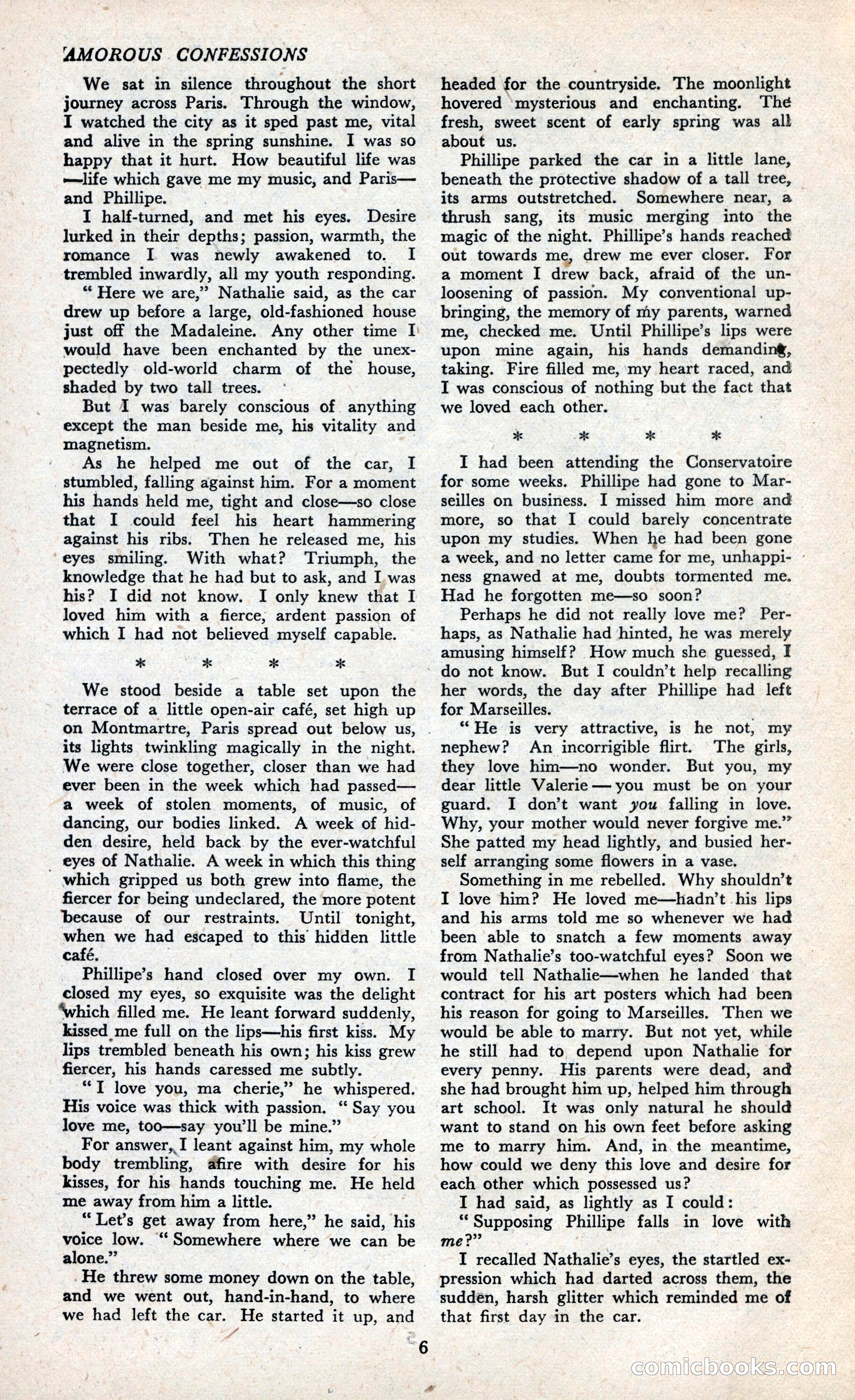 Amorous Confessions Cover — page 8 of 36