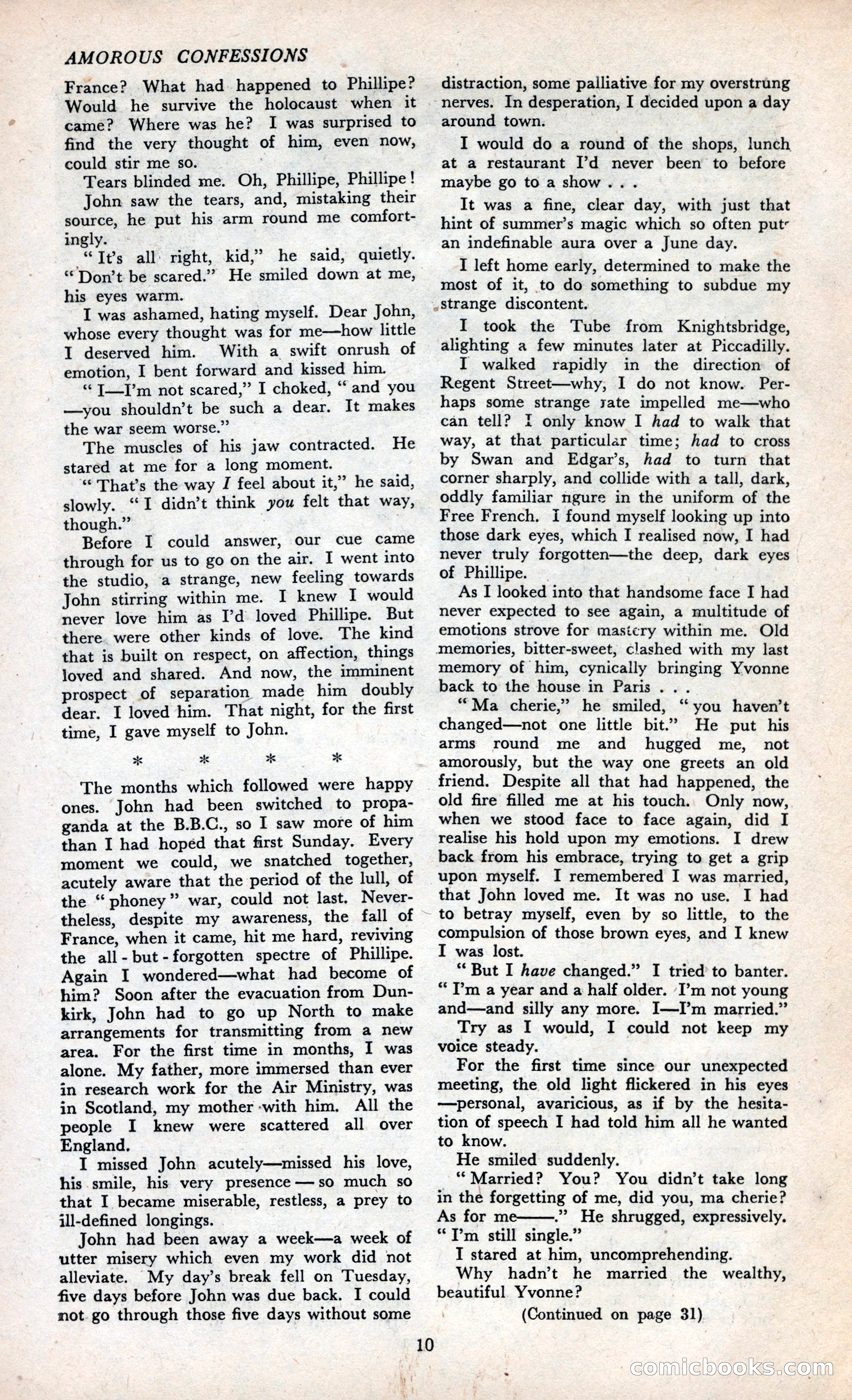 Amorous Confessions Cover — page 12 of 36
