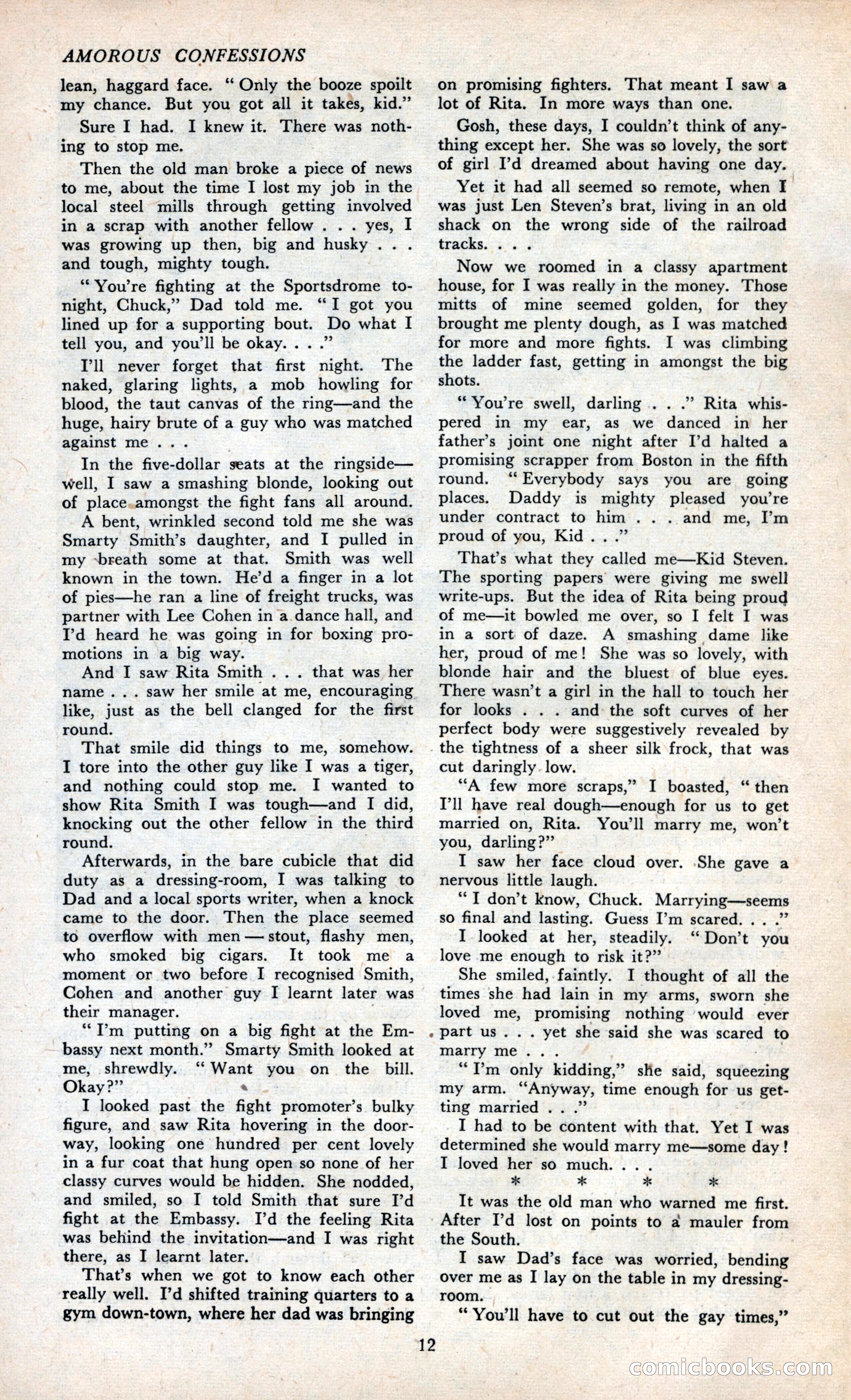 Amorous Confessions Cover — page 14 of 36