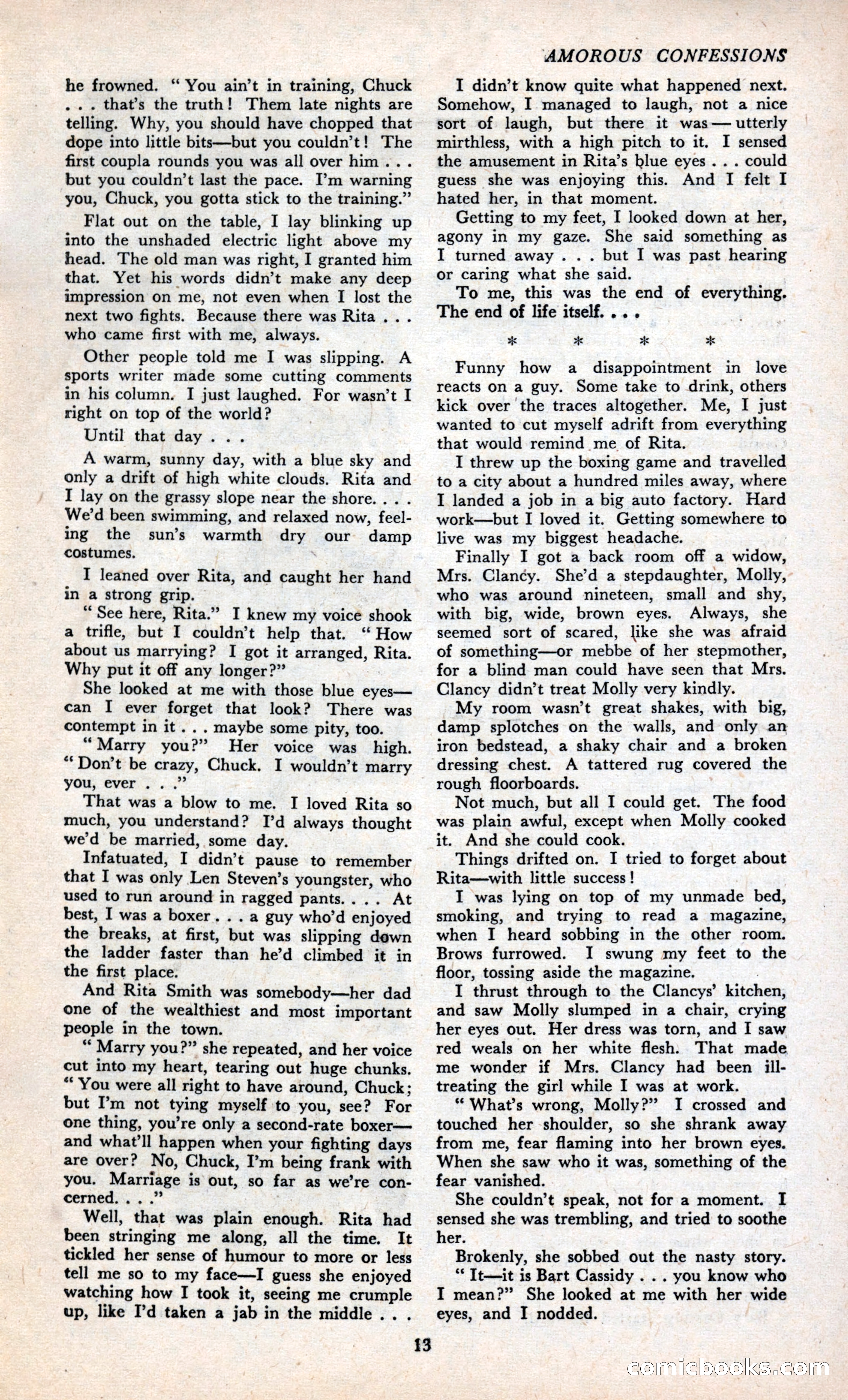 Amorous Confessions Cover — page 15 of 36