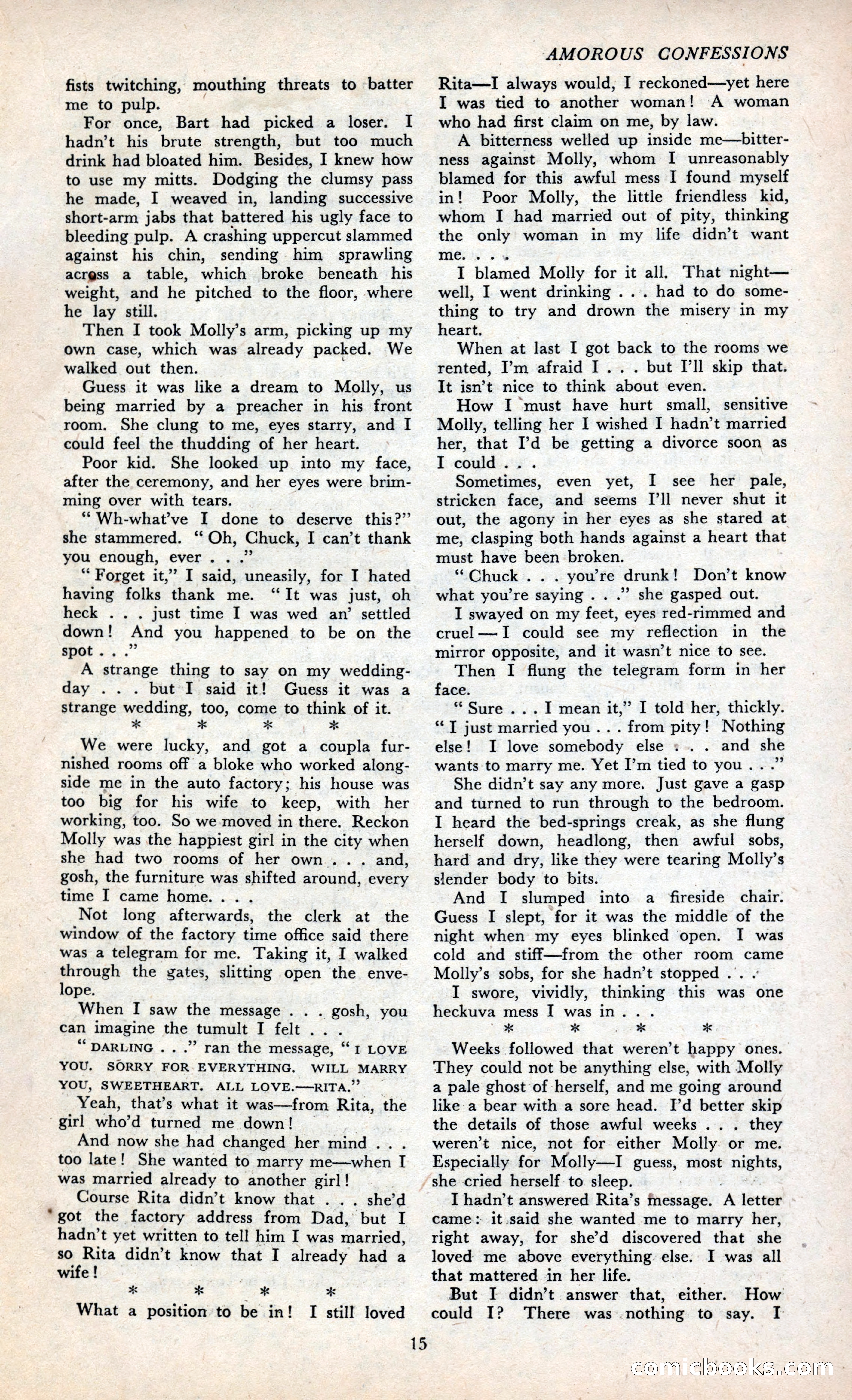 Amorous Confessions Cover — page 17 of 36