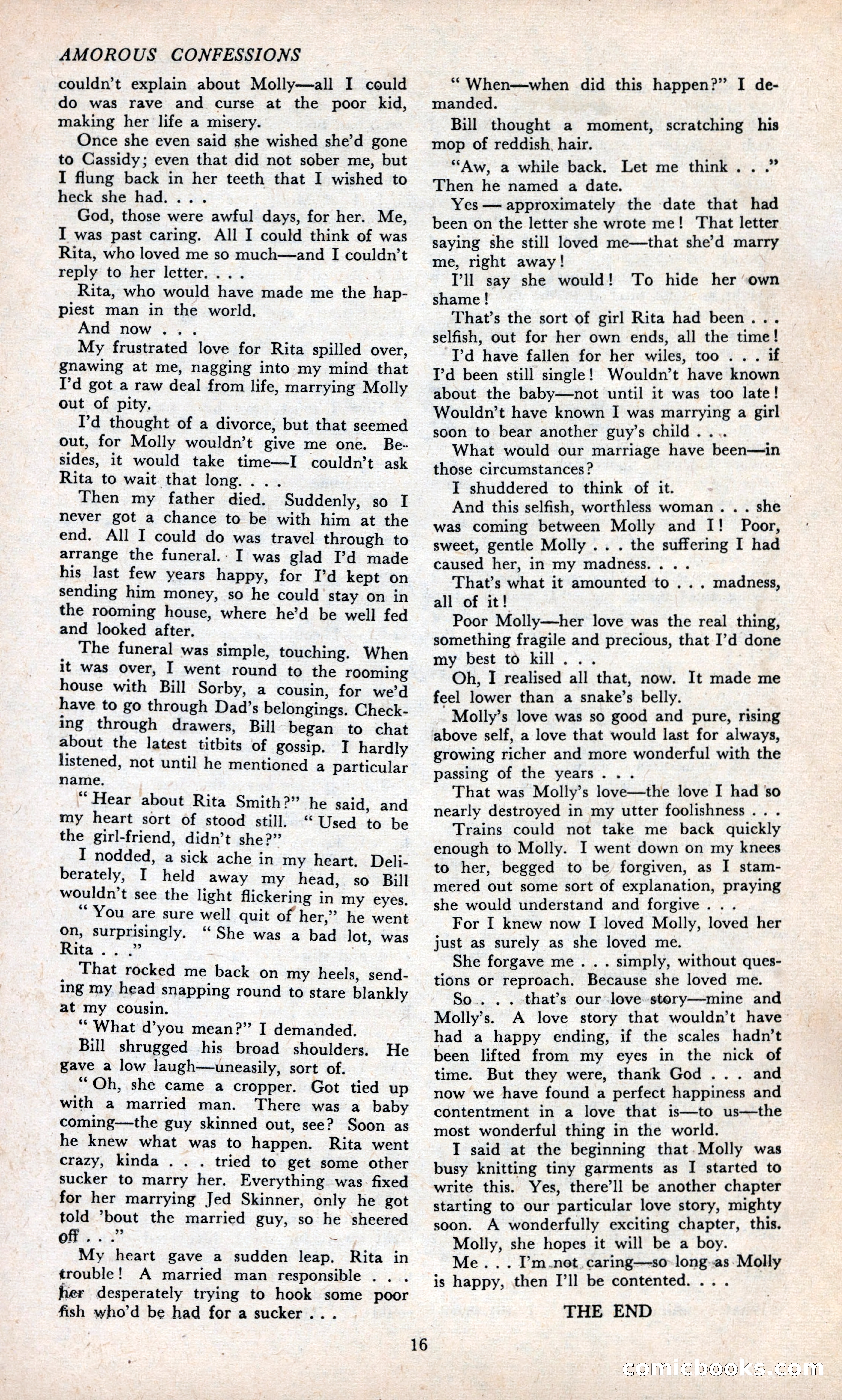 Amorous Confessions Cover — page 18 of 36