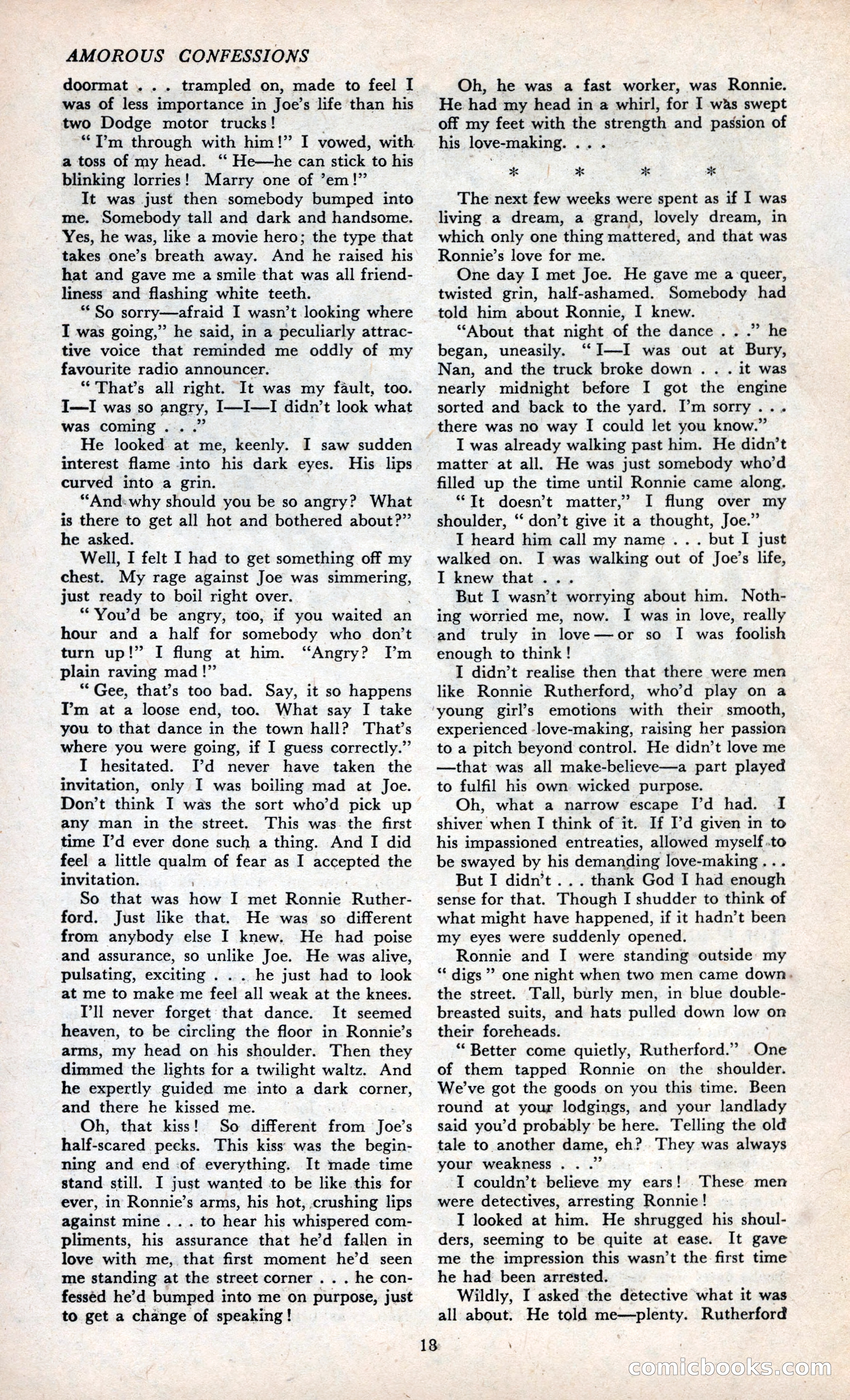 Amorous Confessions Cover — page 20 of 36