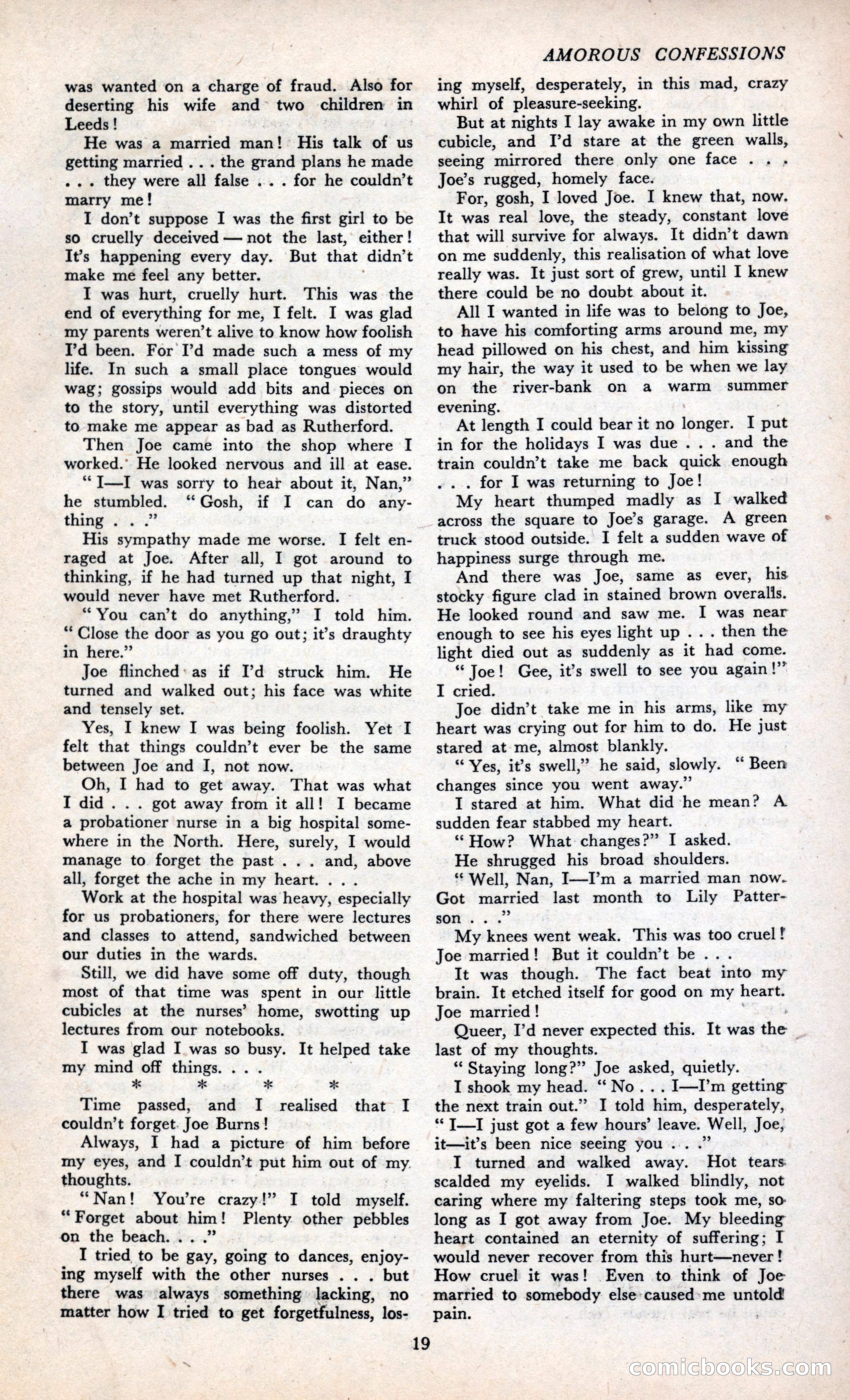 Amorous Confessions Cover — page 21 of 36