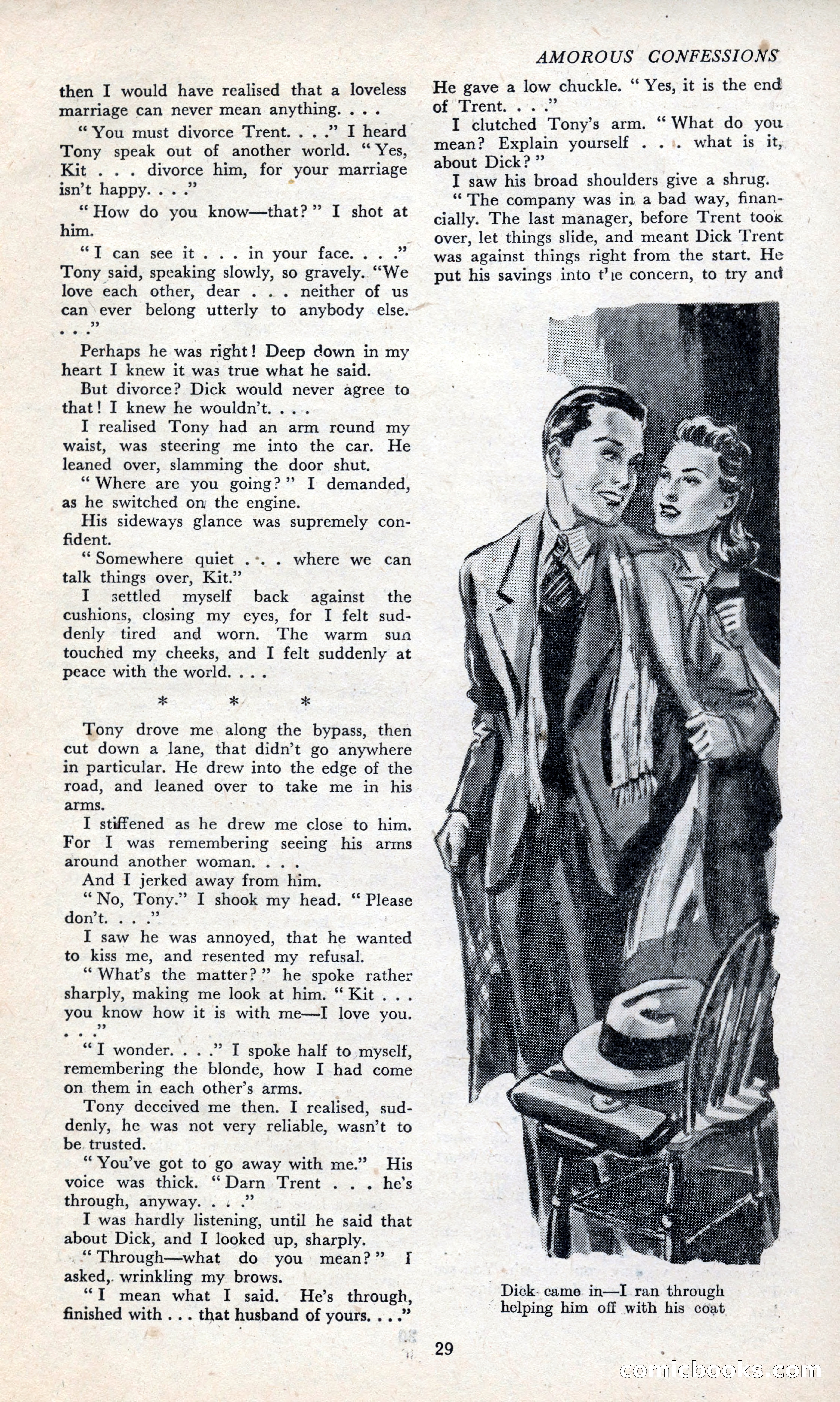 Amorous Confessions Cover — page 31 of 36