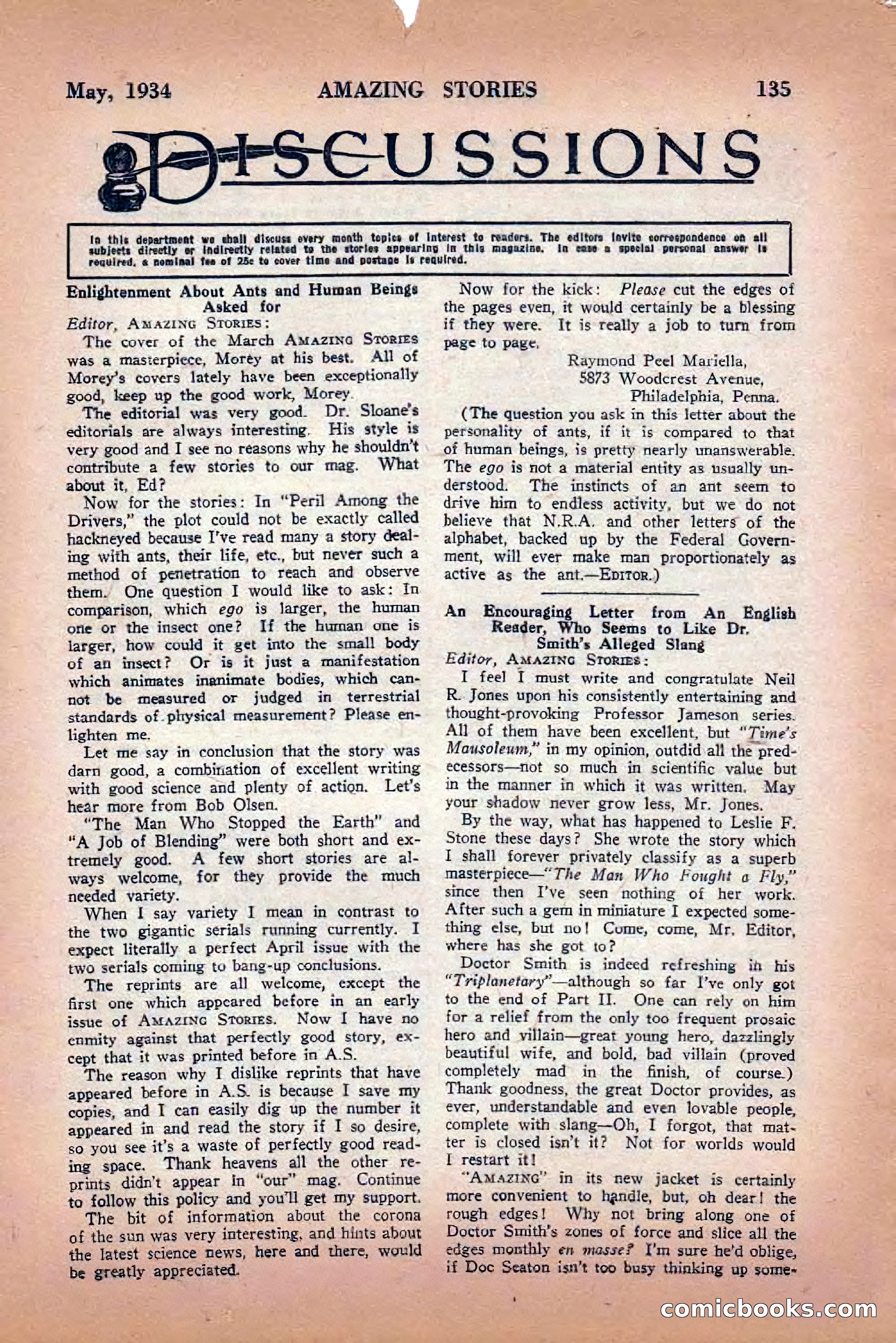Amazing Stories, May 1934 — page 137 of 148