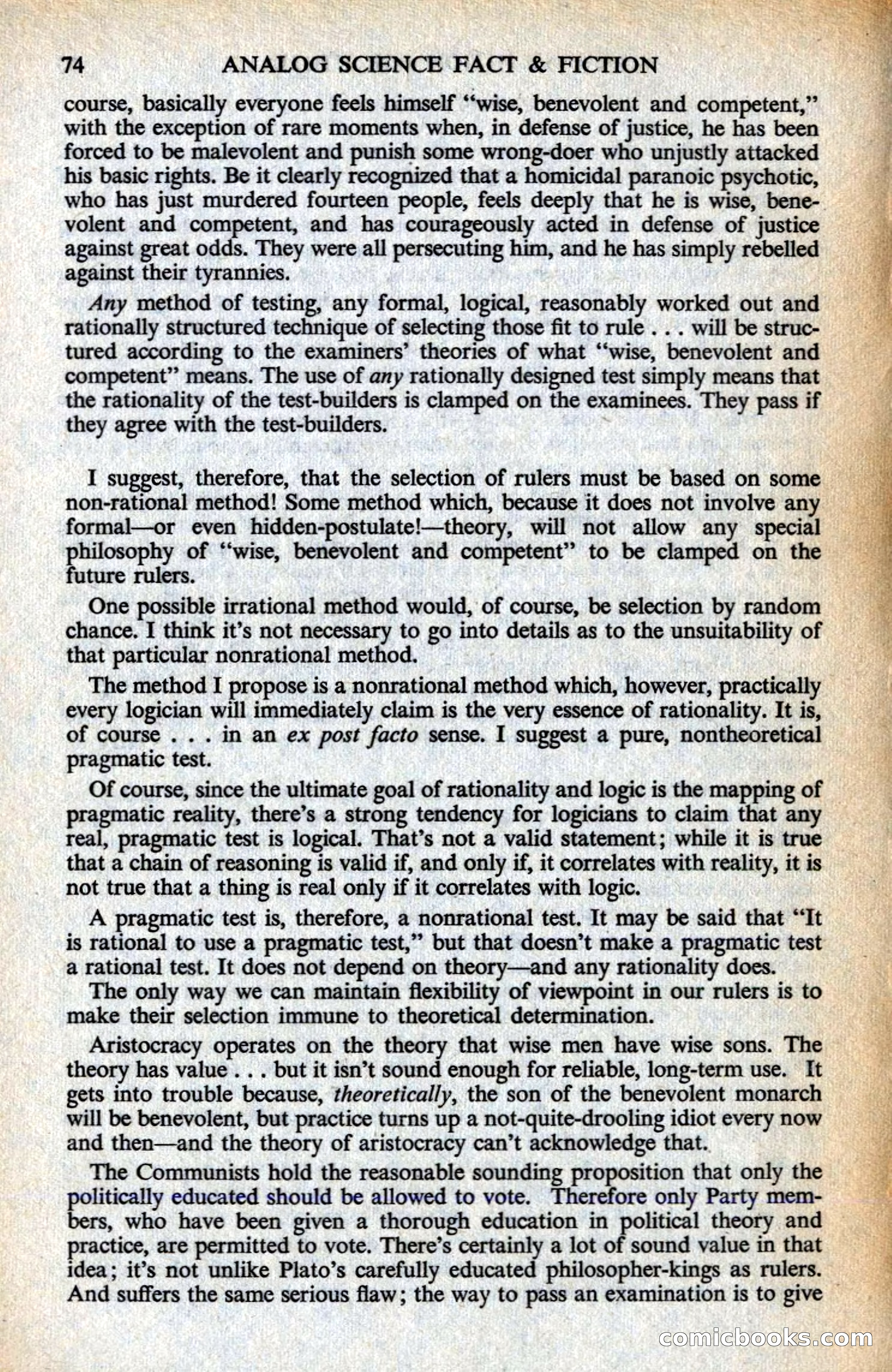 Analog British Edition, July 1961 — page 76 of 132