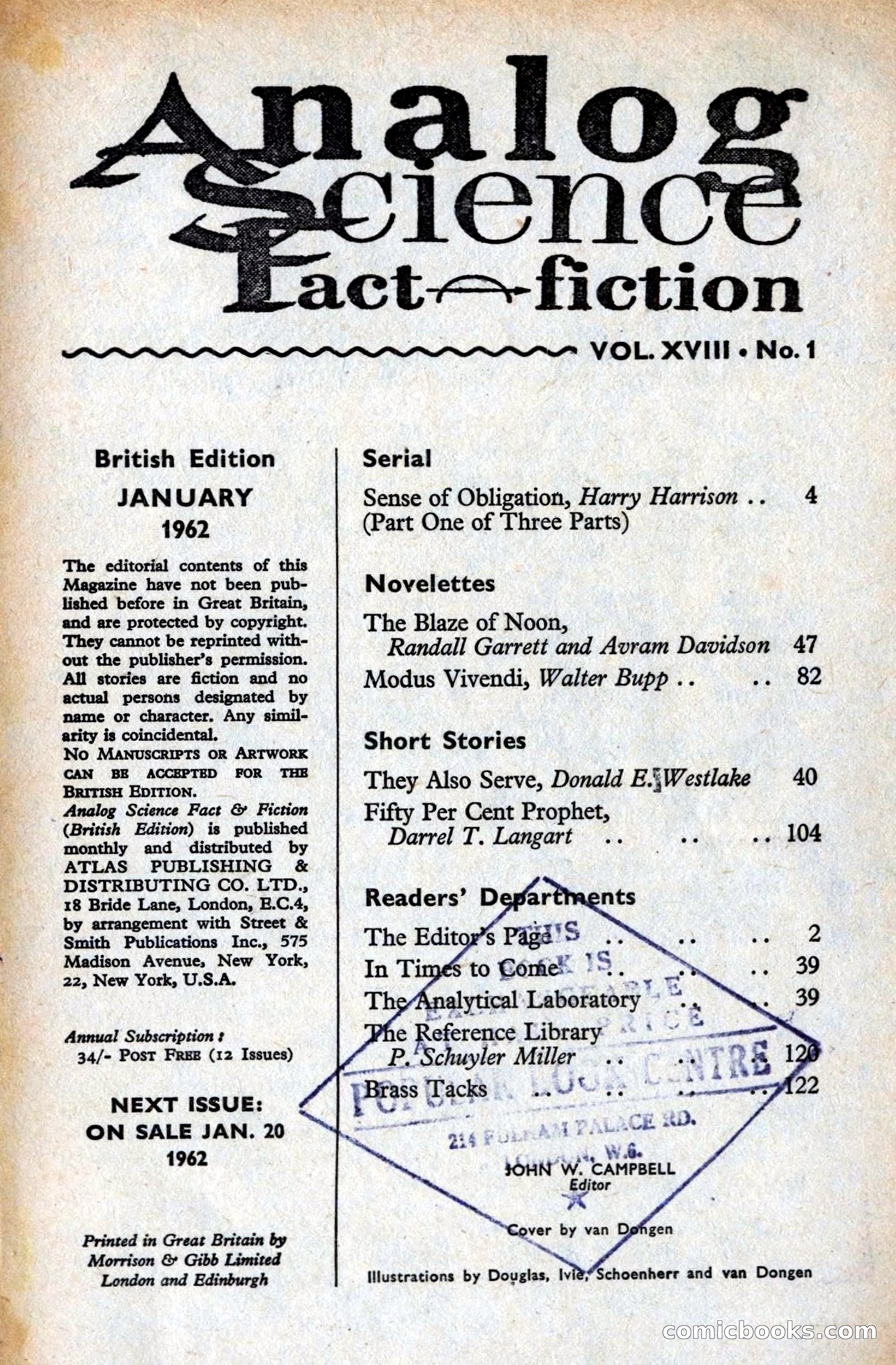 Analog British Edition, Vol. 18 No. 1 — page 3 of 132