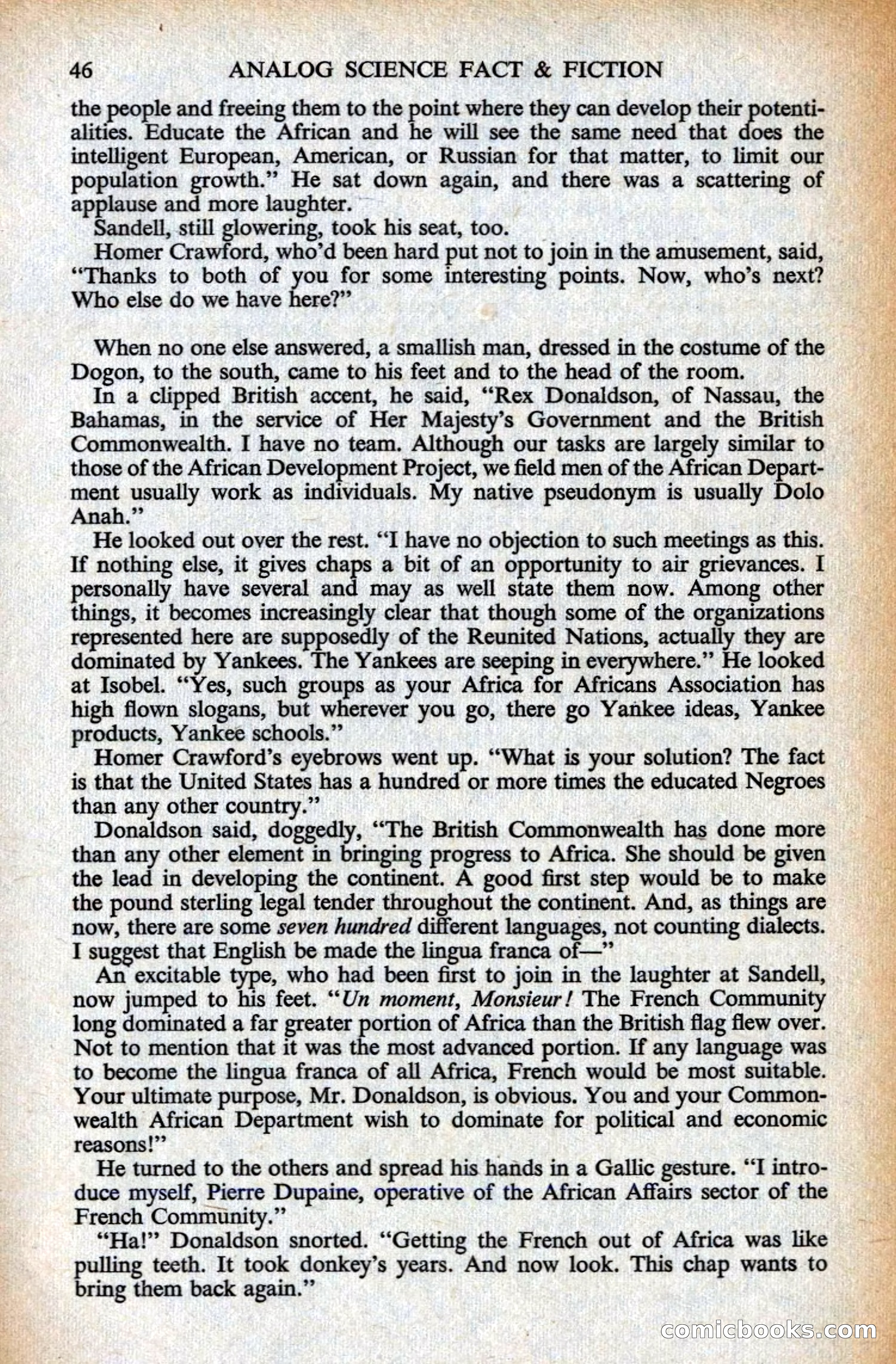 Analog Science Fiction Magazine, British Edition — page 48 of 132