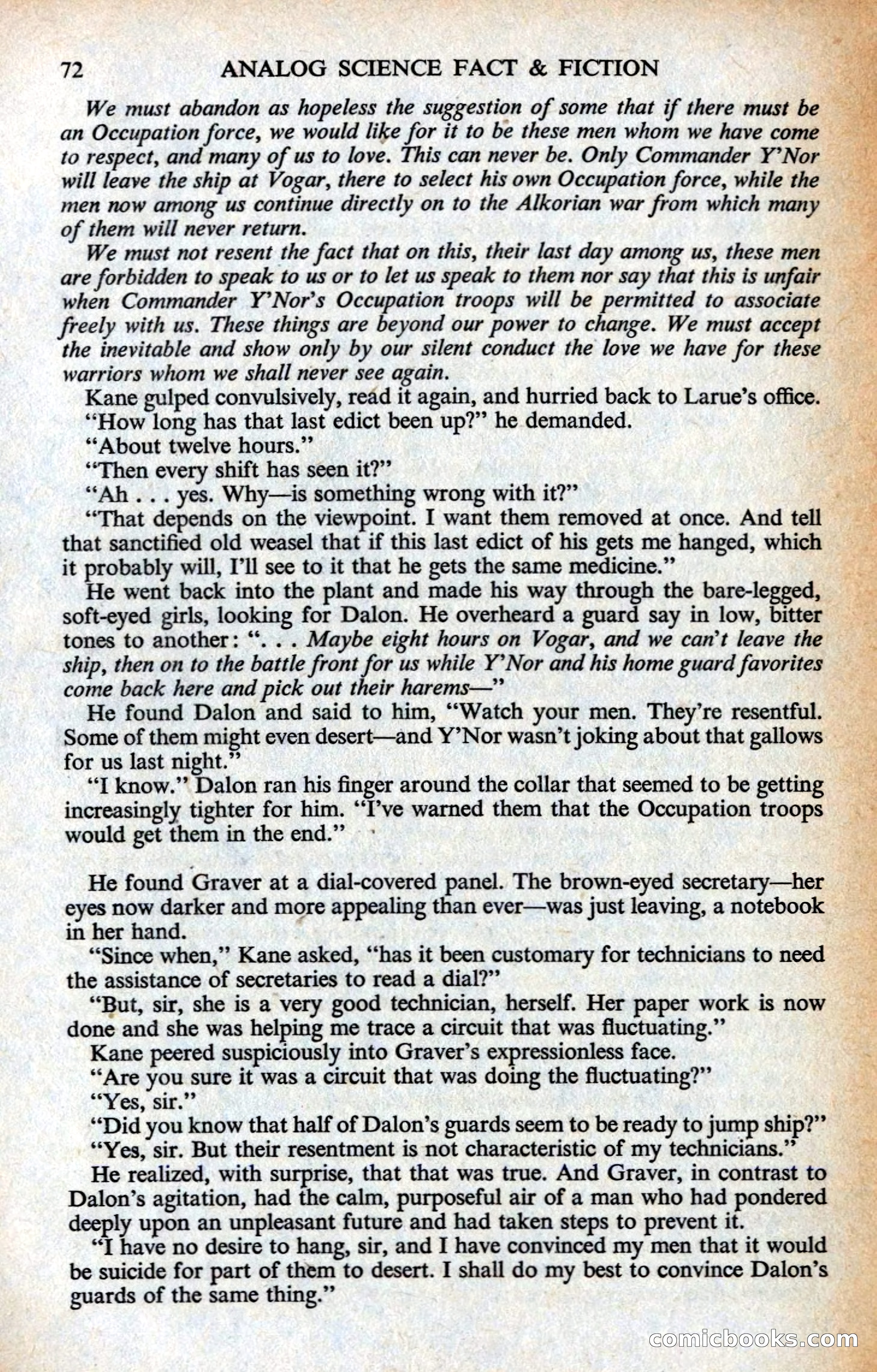 Analog Science Fiction Magazine, British Edition — page 74 of 132
