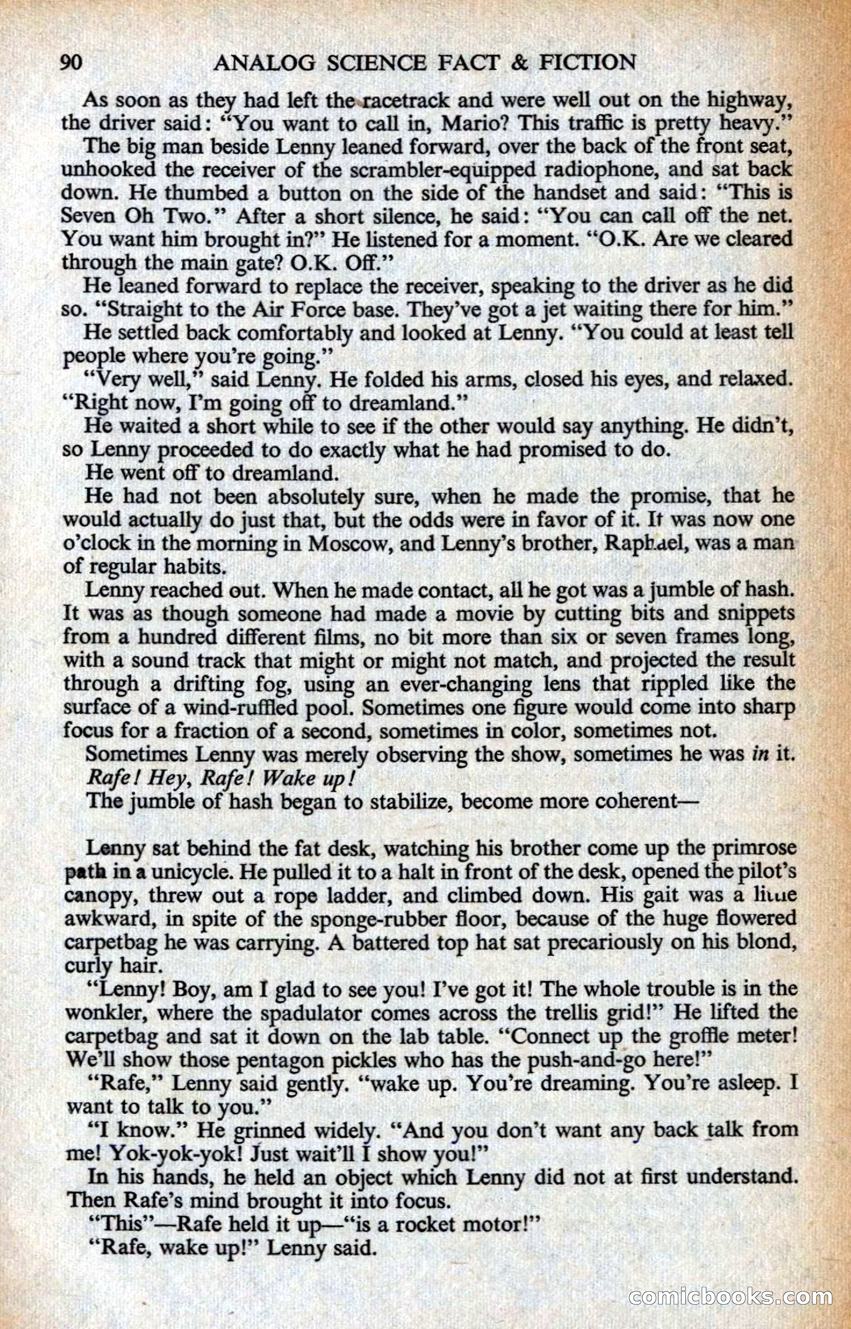 Analog Science Fiction Magazine, British Edition — page 92 of 132