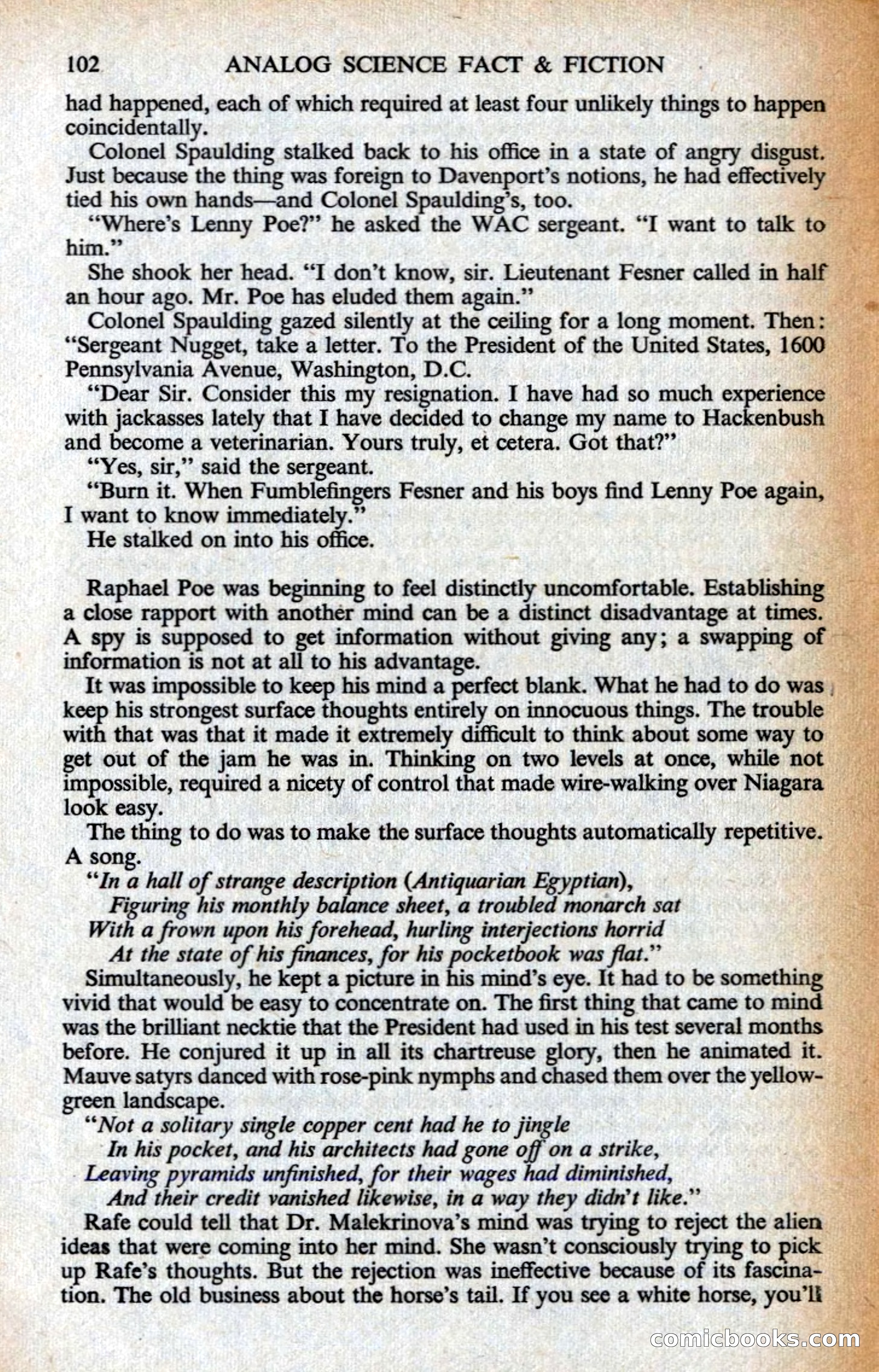 Analog Science Fiction Magazine, British Edition — page 104 of 132