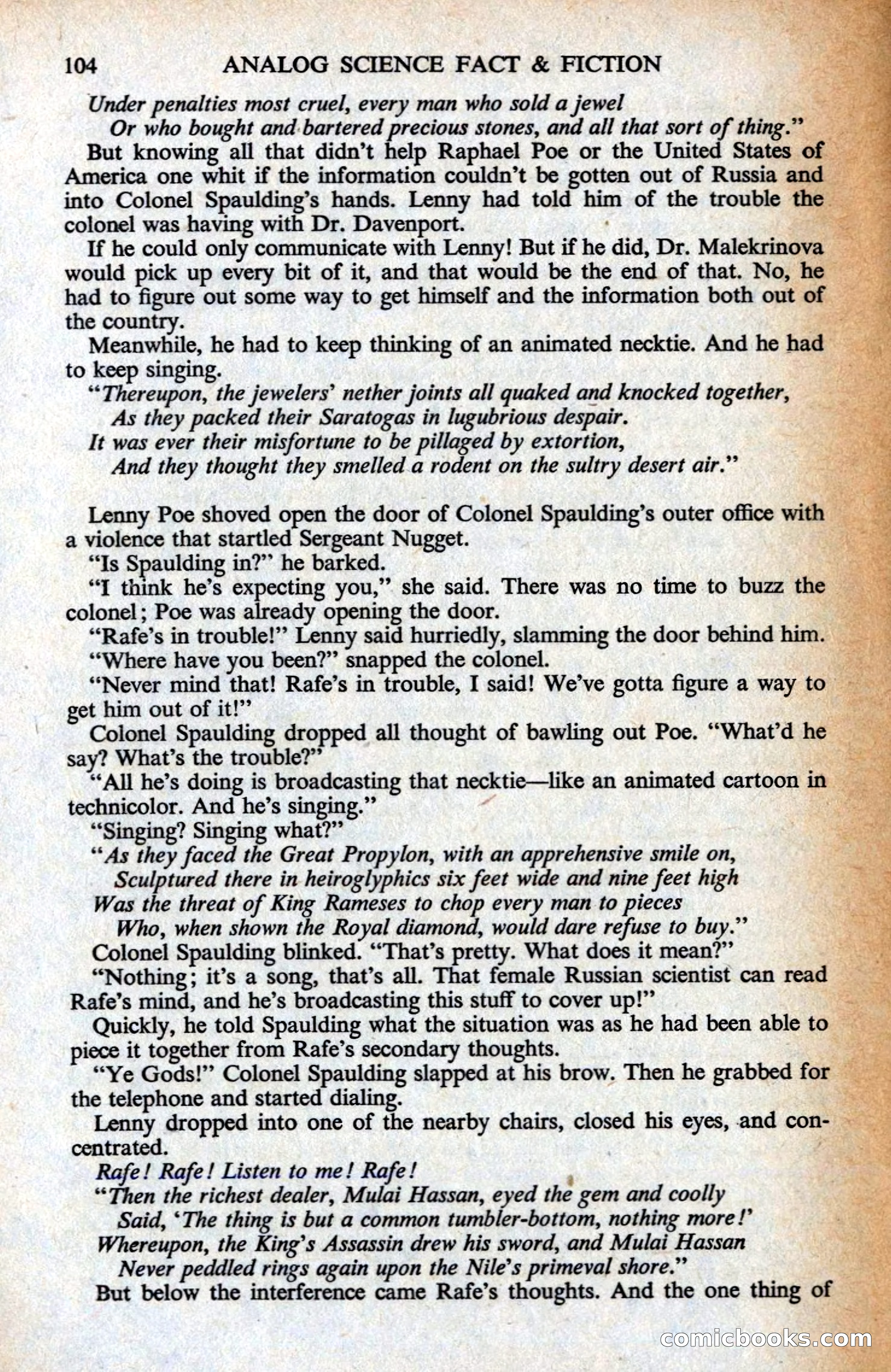Analog Science Fiction Magazine, British Edition — page 106 of 132