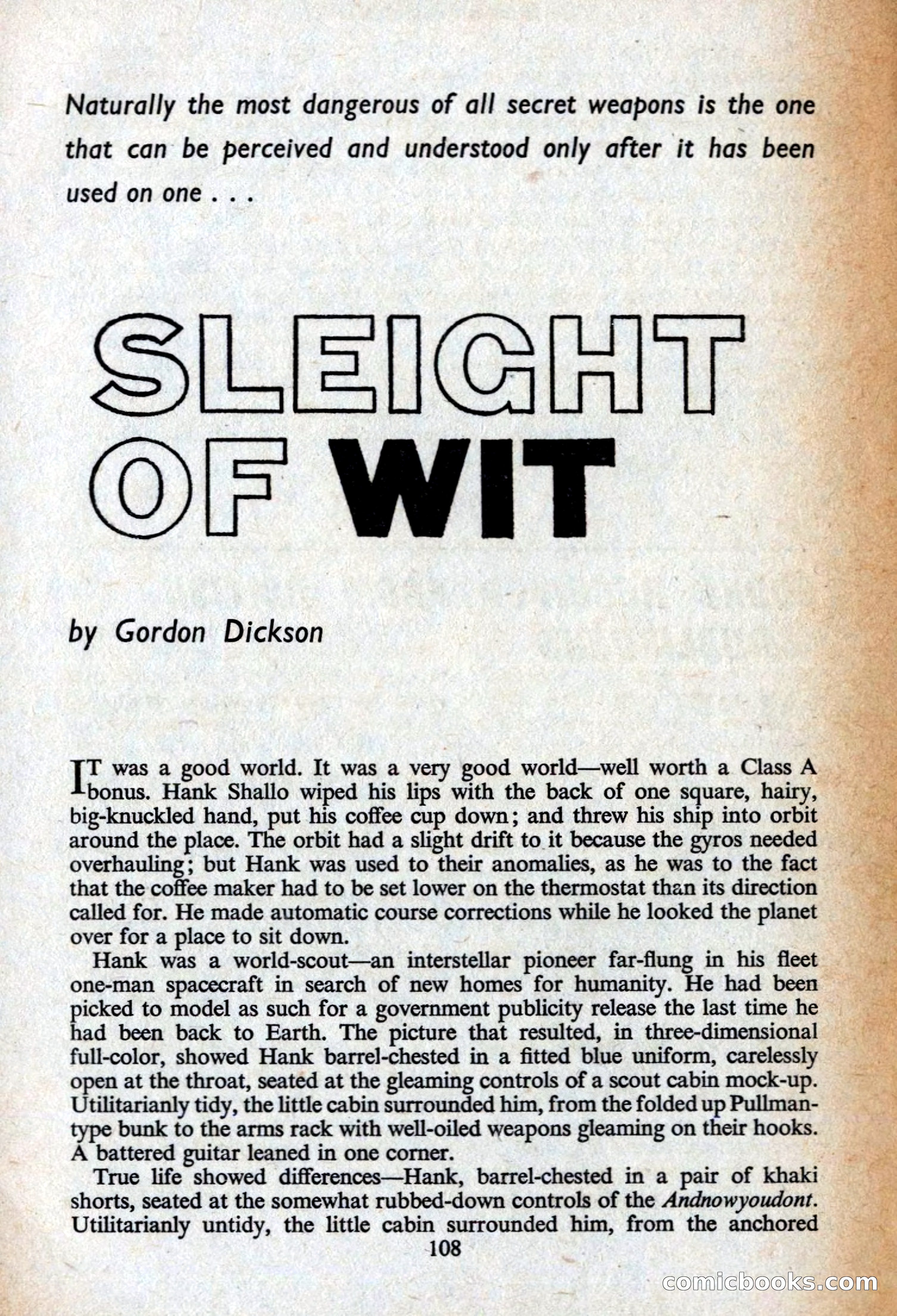 Analog Science Fiction Magazine, British Edition — page 110 of 132