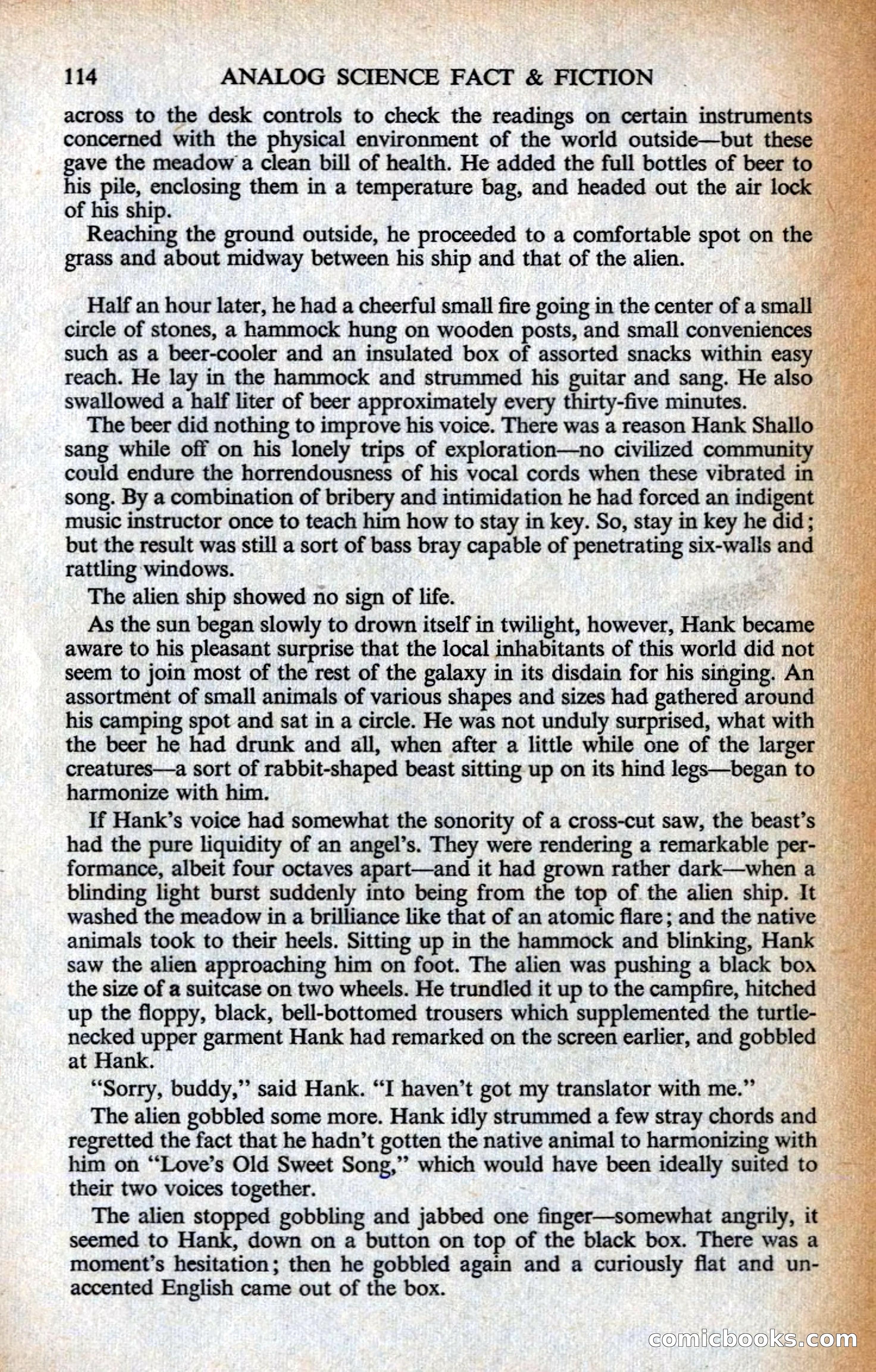 Analog Science Fiction Magazine, British Edition — page 116 of 132