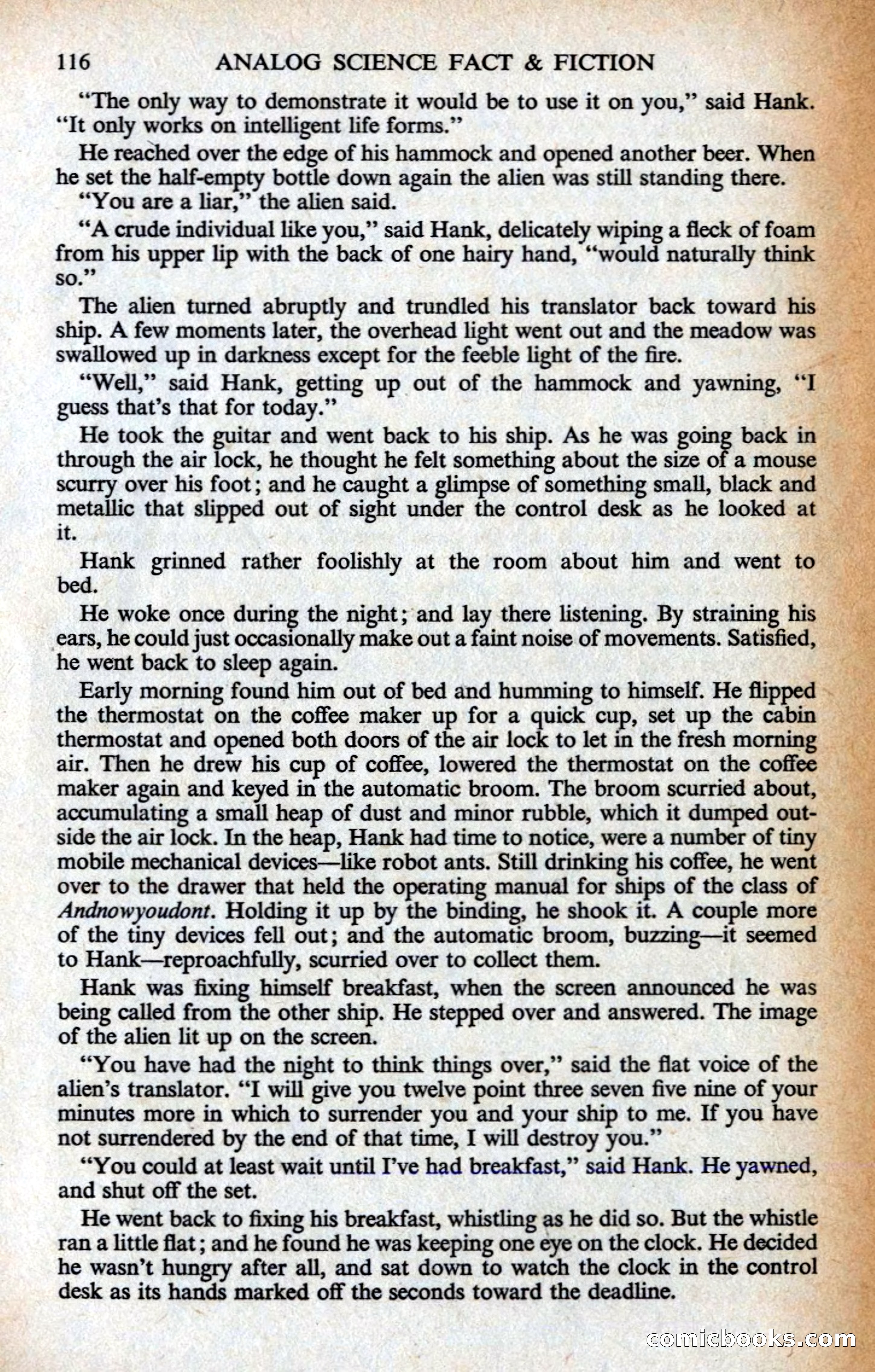 Analog Science Fiction Magazine, British Edition — page 118 of 132