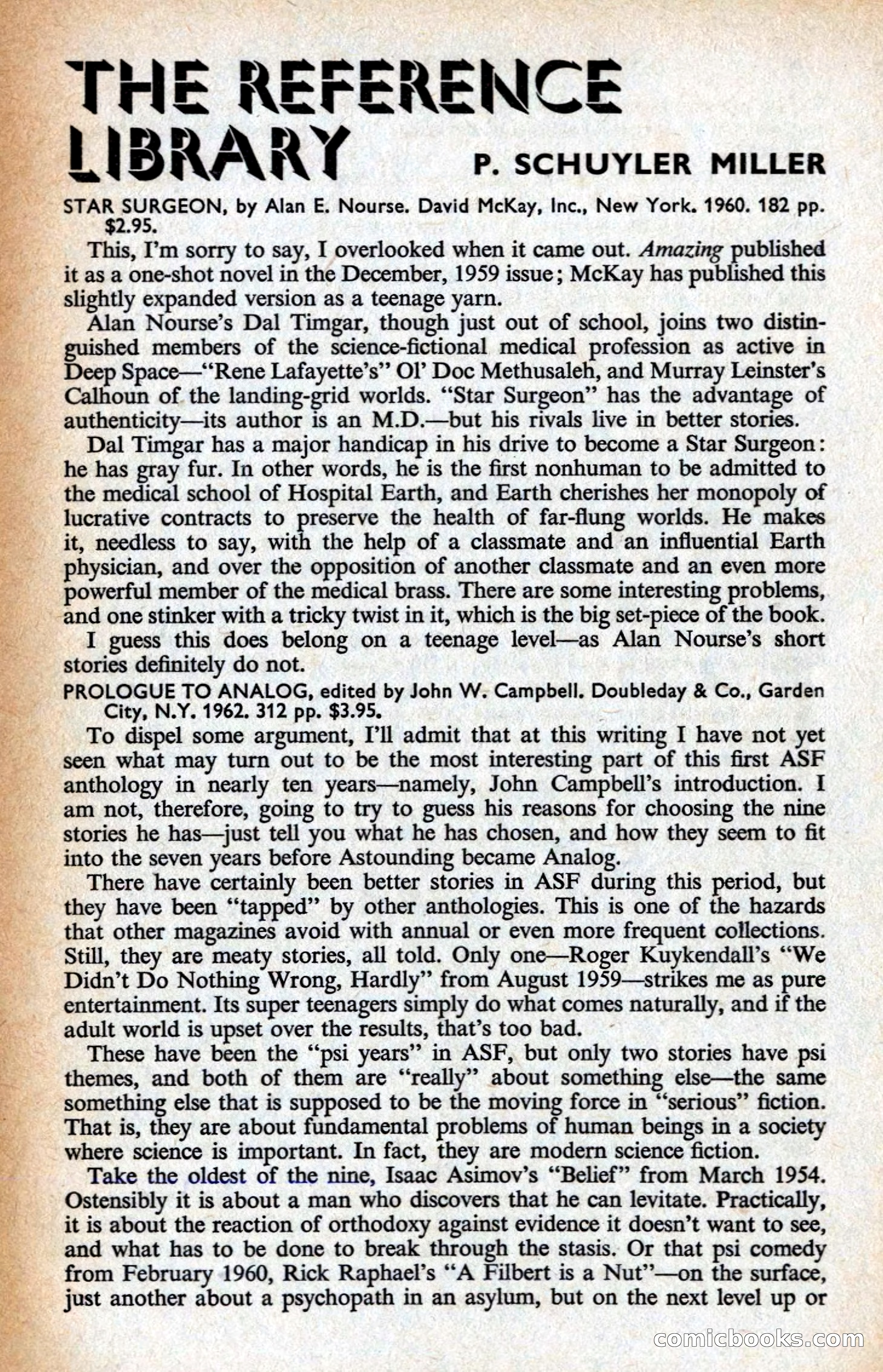 Analog Science Fiction Magazine, British Edition — page 127 of 132