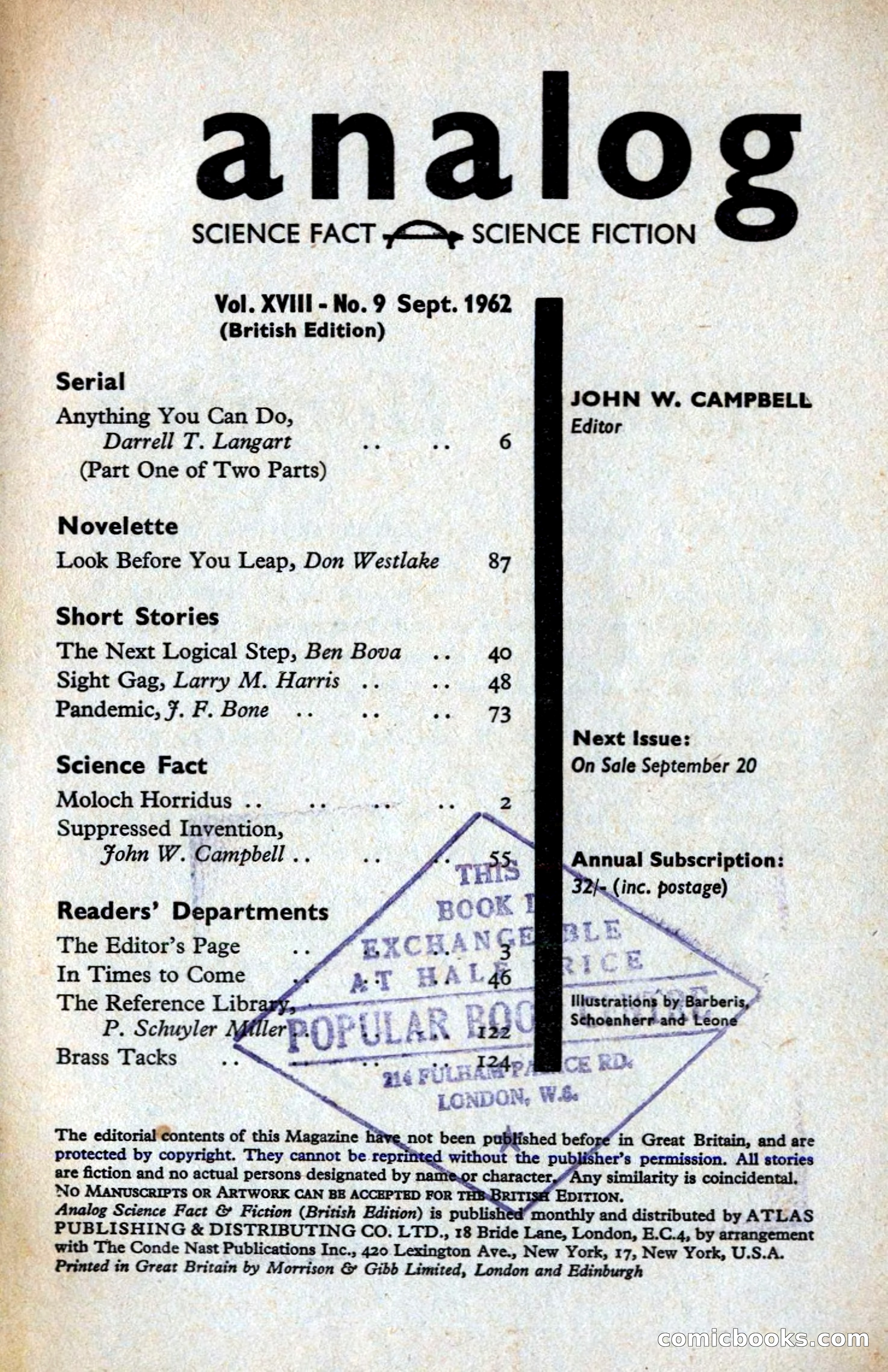 Analog British Edition, Vol. 18, No. 9 — page 3 of 132