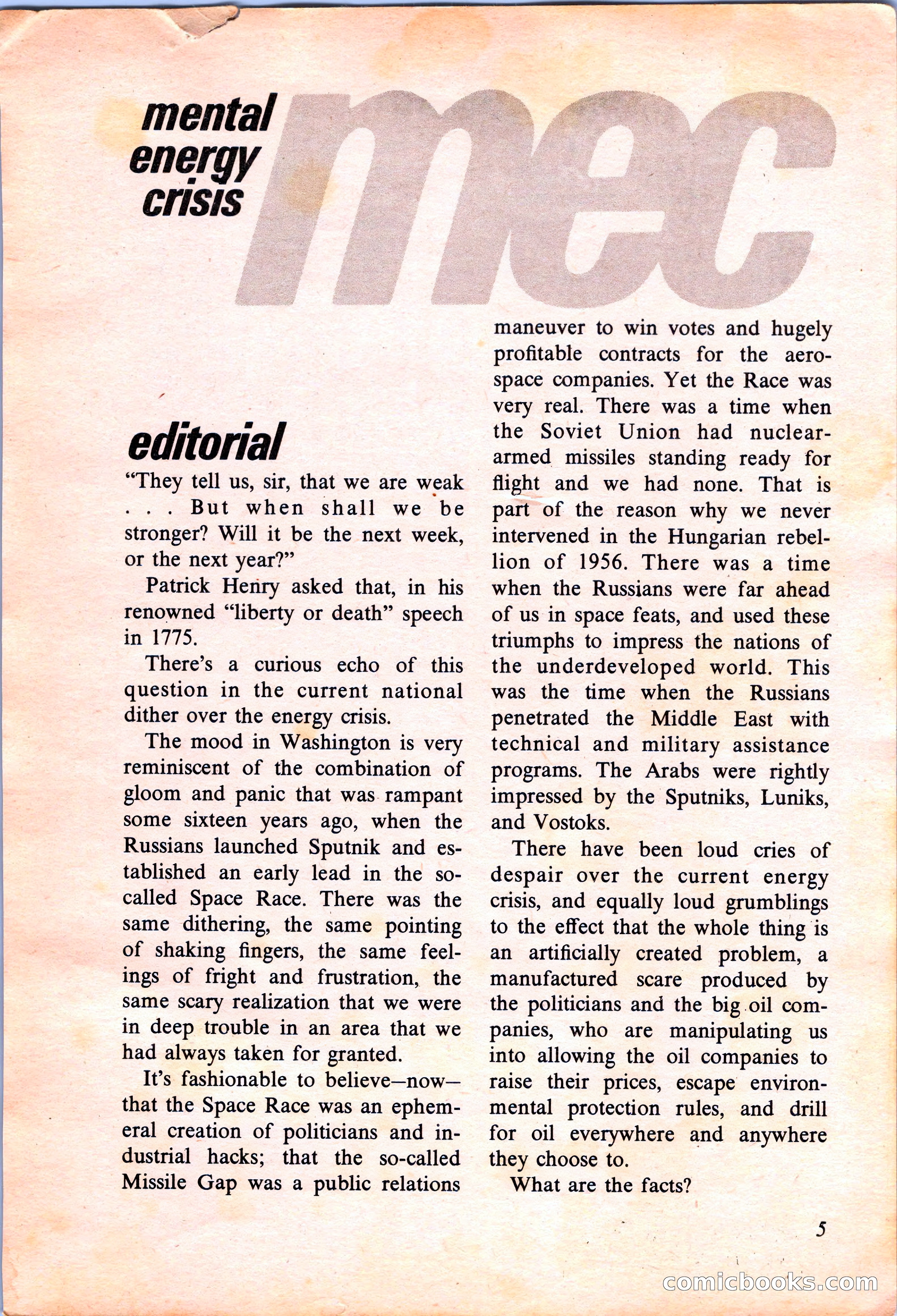 Analog Science Fiction and Fact, April 1974 — page 5 of 180