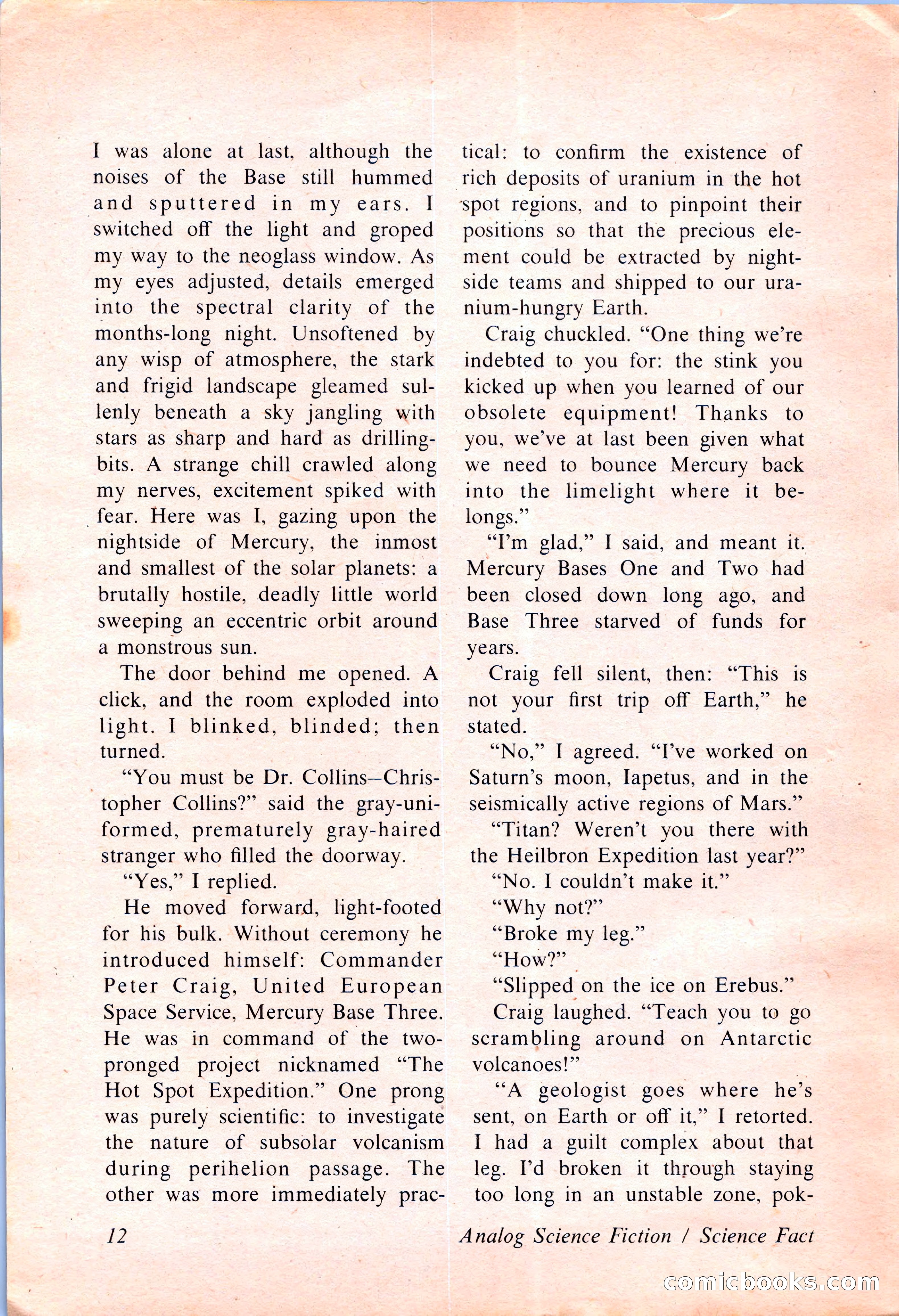 Analog Science Fiction and Fact, April 1974 — page 12 of 180