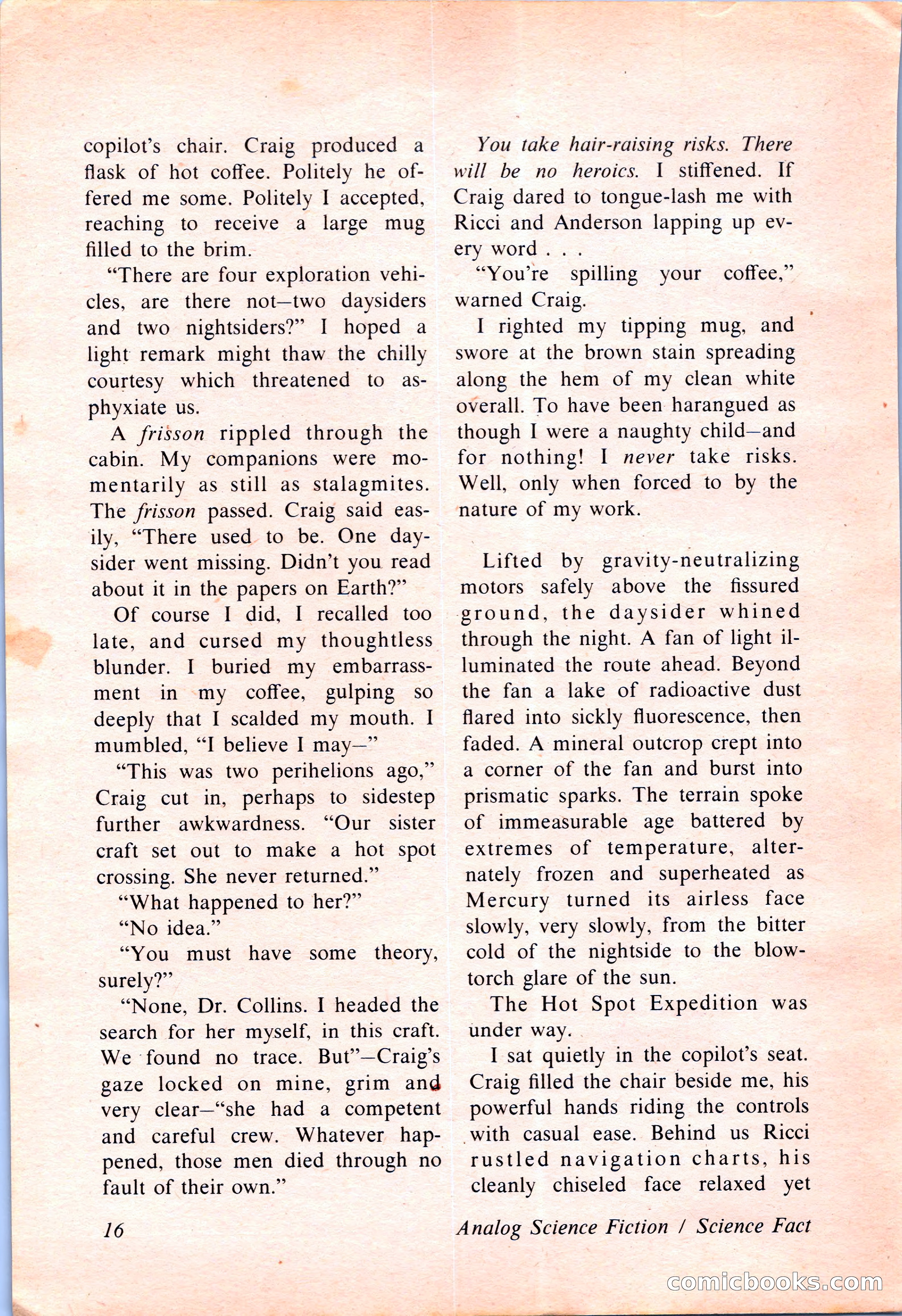Analog Science Fiction and Fact, April 1974 — page 16 of 180