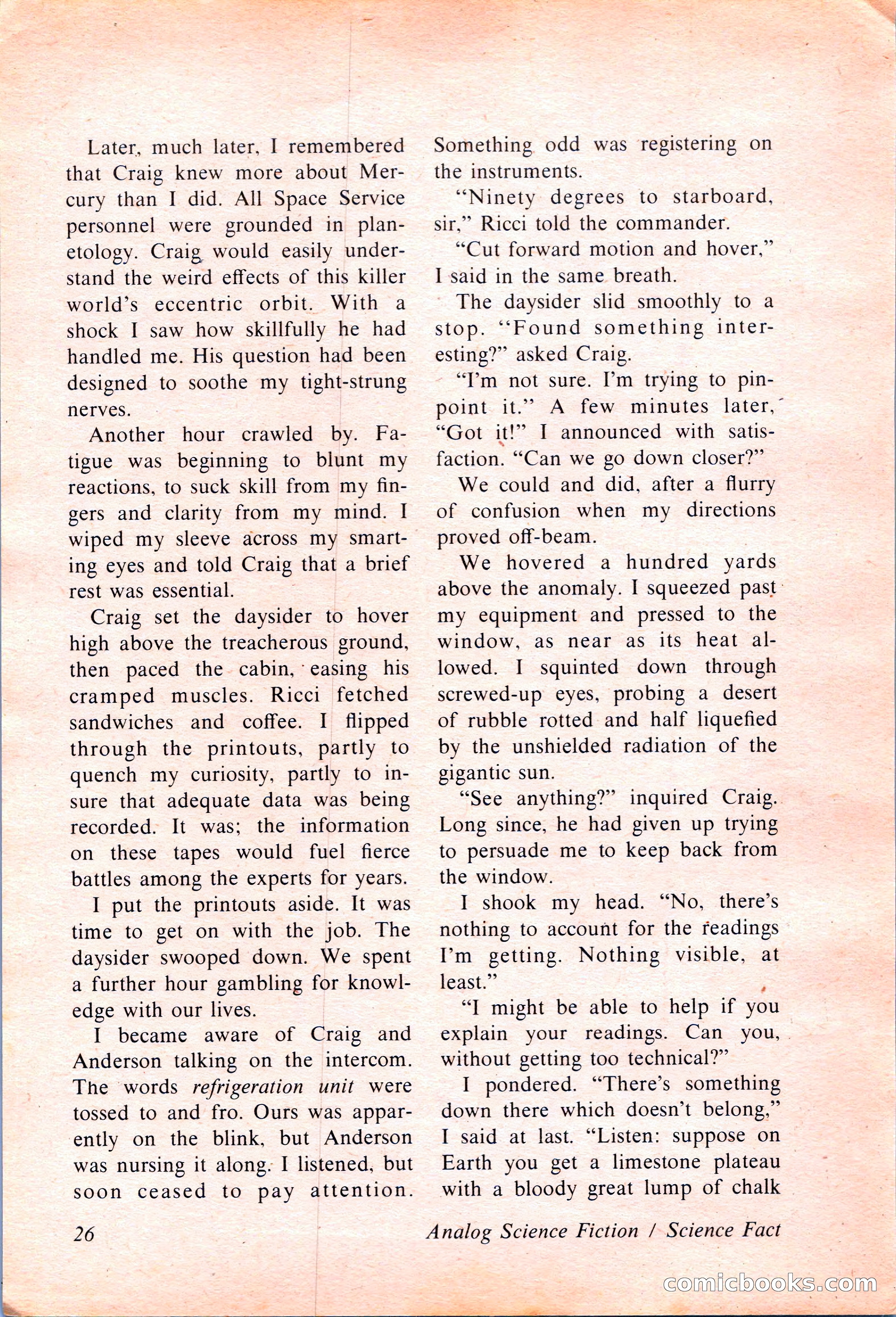 Analog Science Fiction and Fact, April 1974 — page 26 of 180