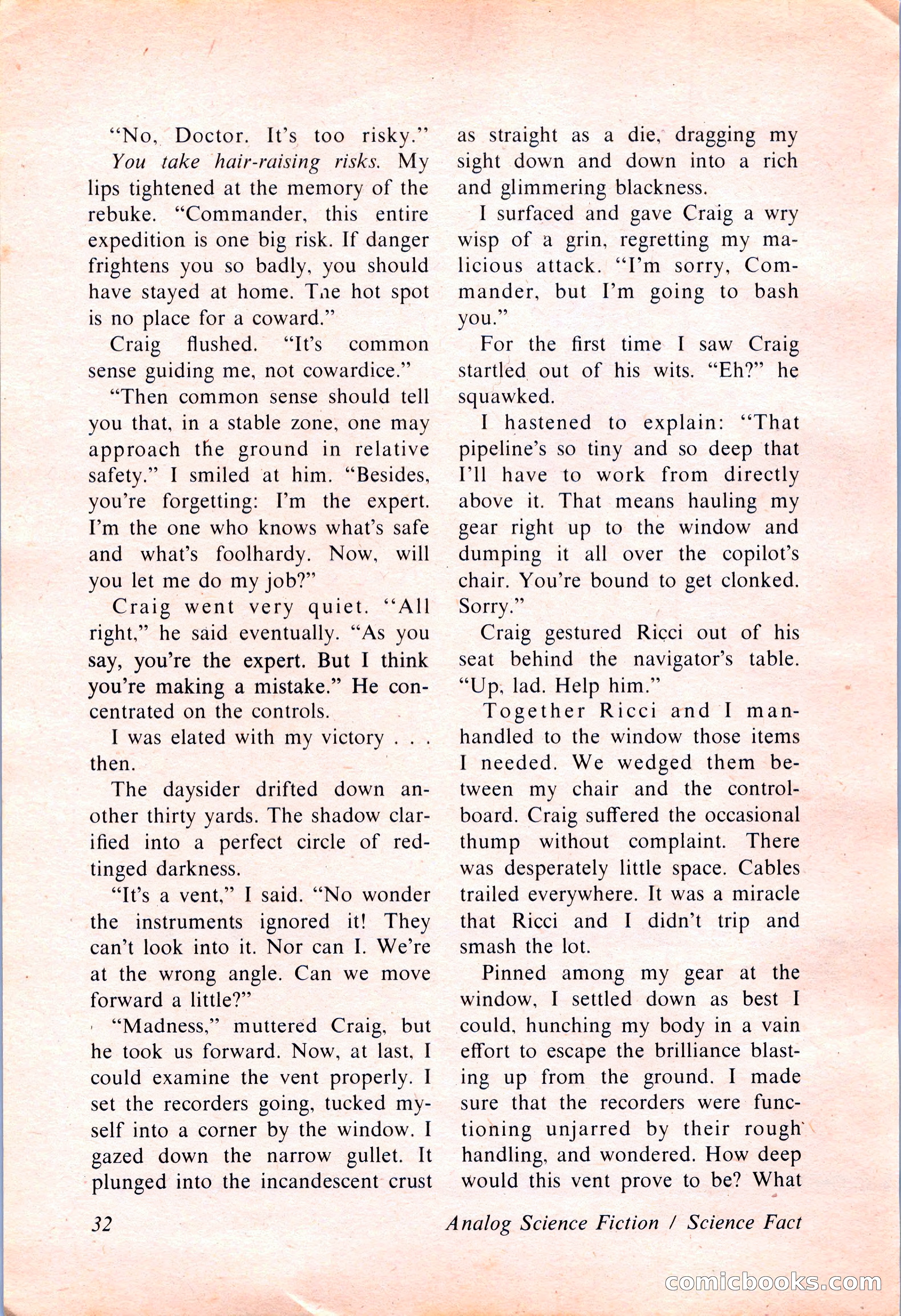 Analog Science Fiction and Fact, April 1974 — page 32 of 180