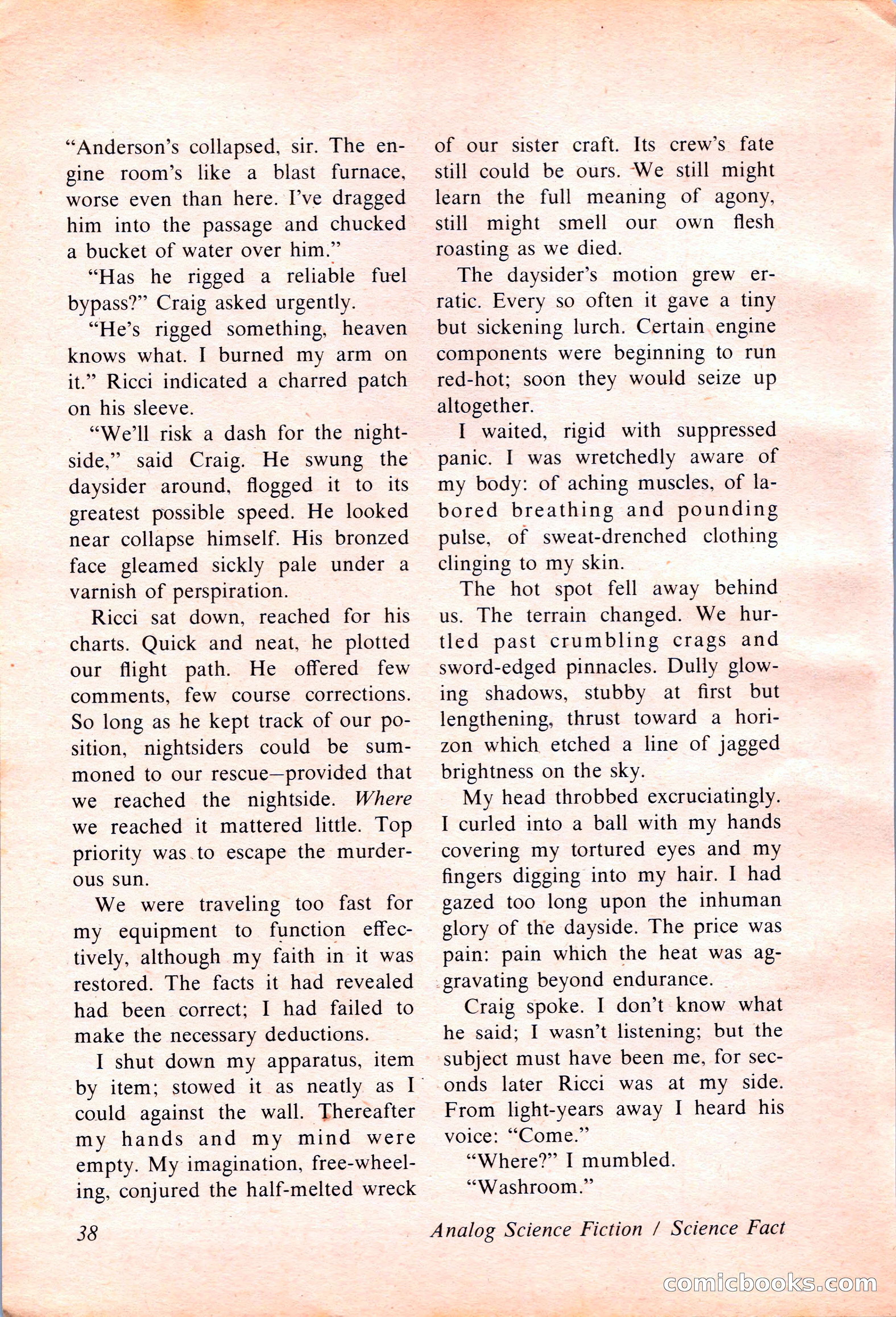 Analog Science Fiction and Fact, April 1974 — page 38 of 180