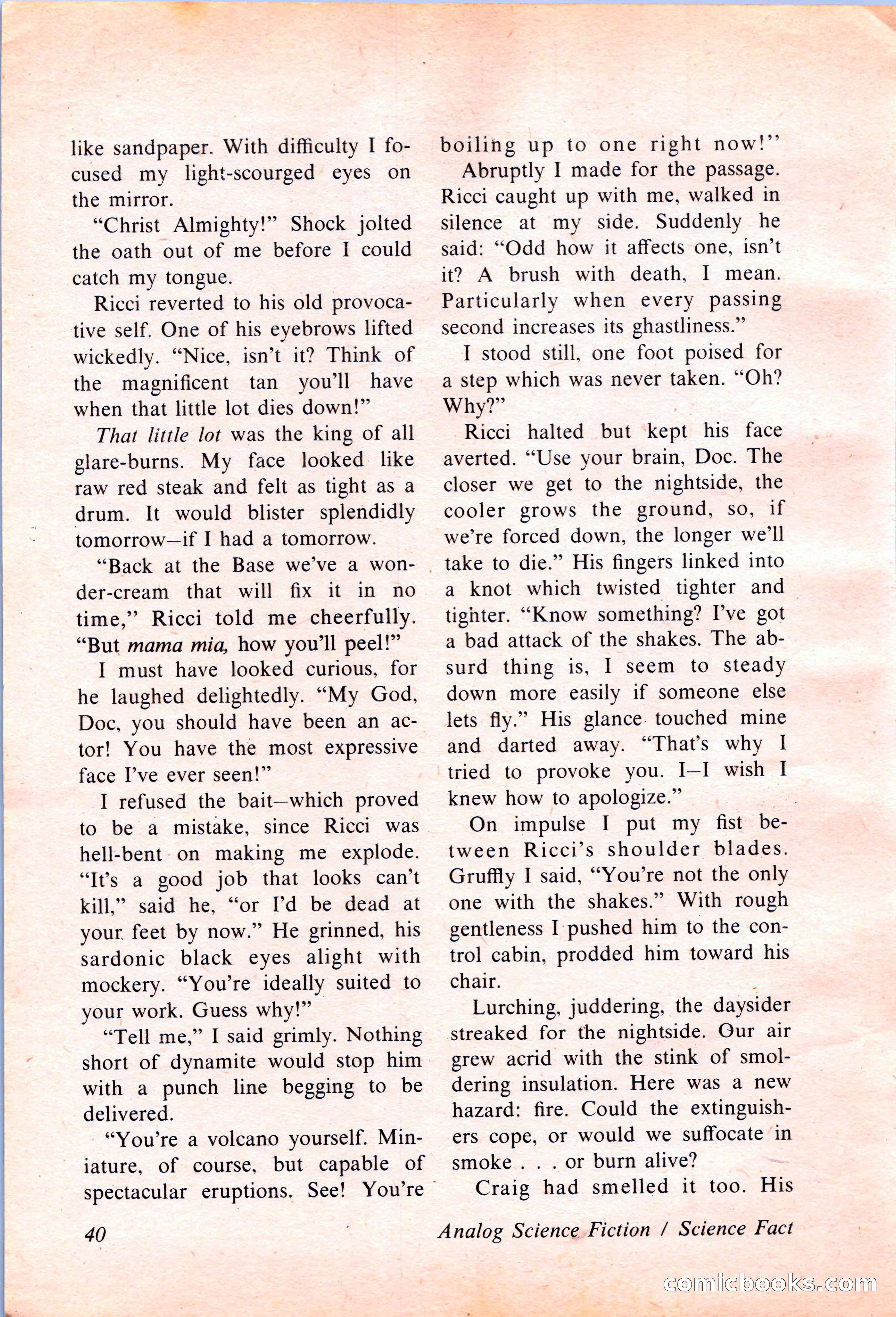 Analog Science Fiction and Fact, April 1974 — page 40 of 180