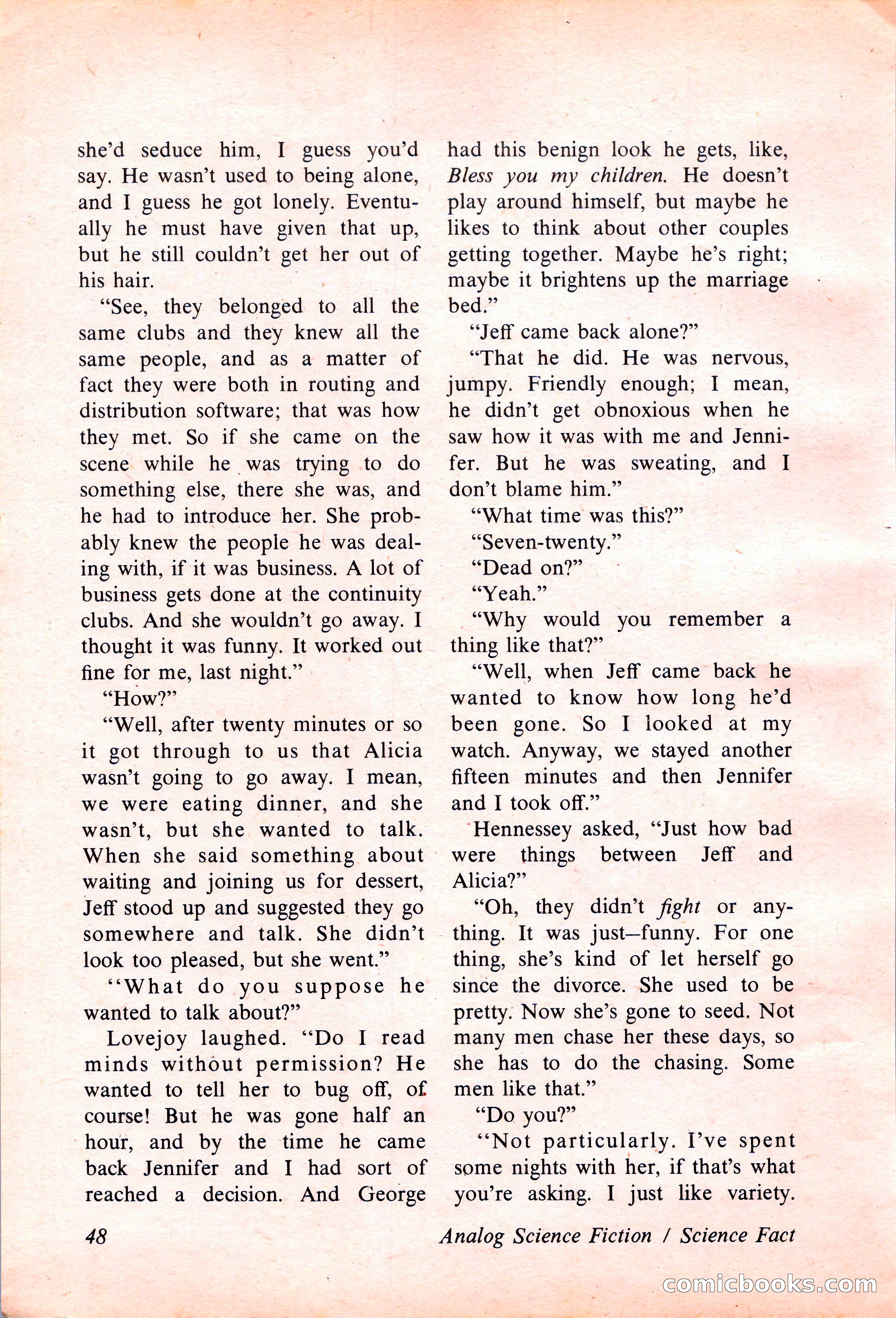 Analog Science Fiction and Fact, April 1974 — page 48 of 180