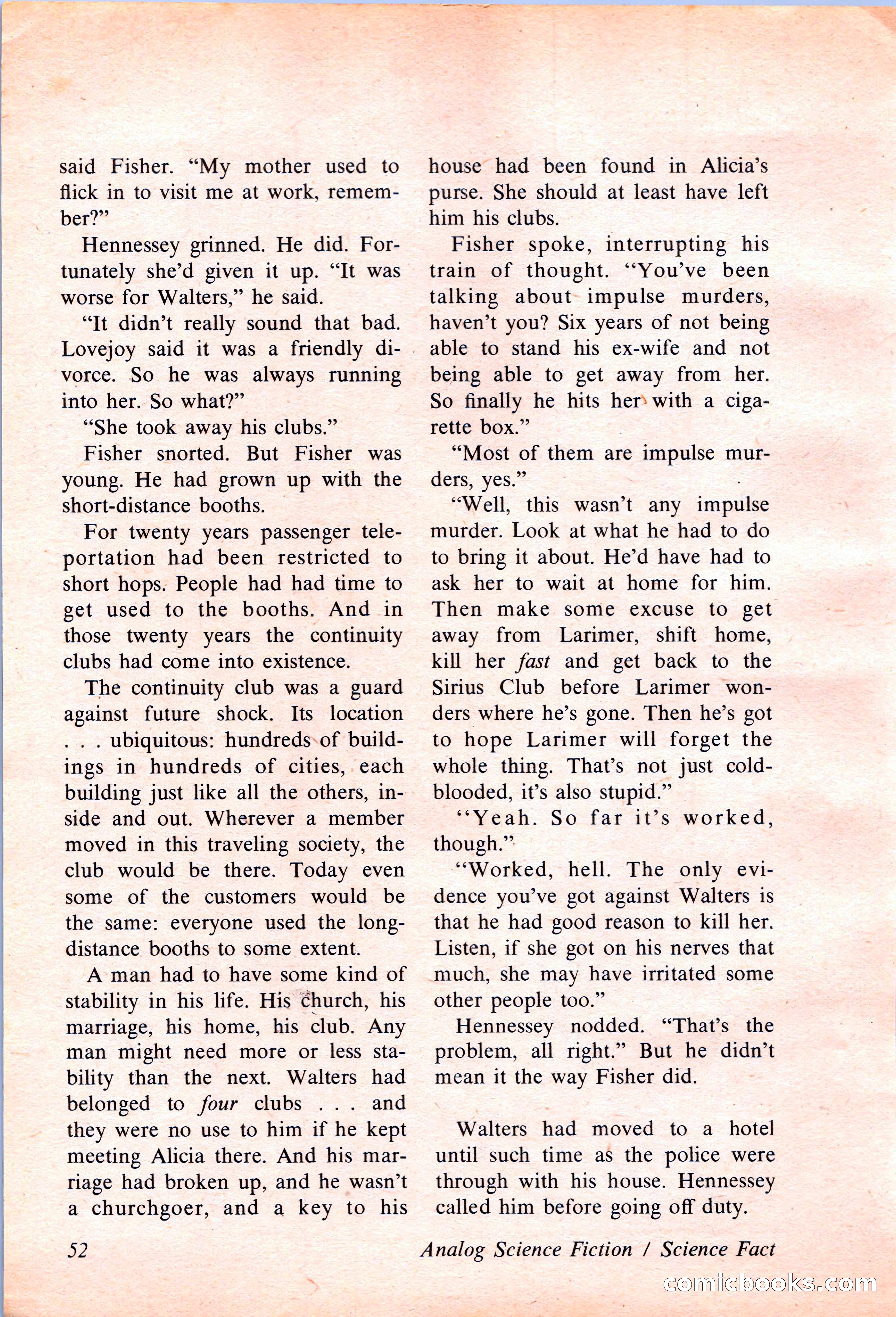 Analog Science Fiction and Fact, April 1974 — page 52 of 180