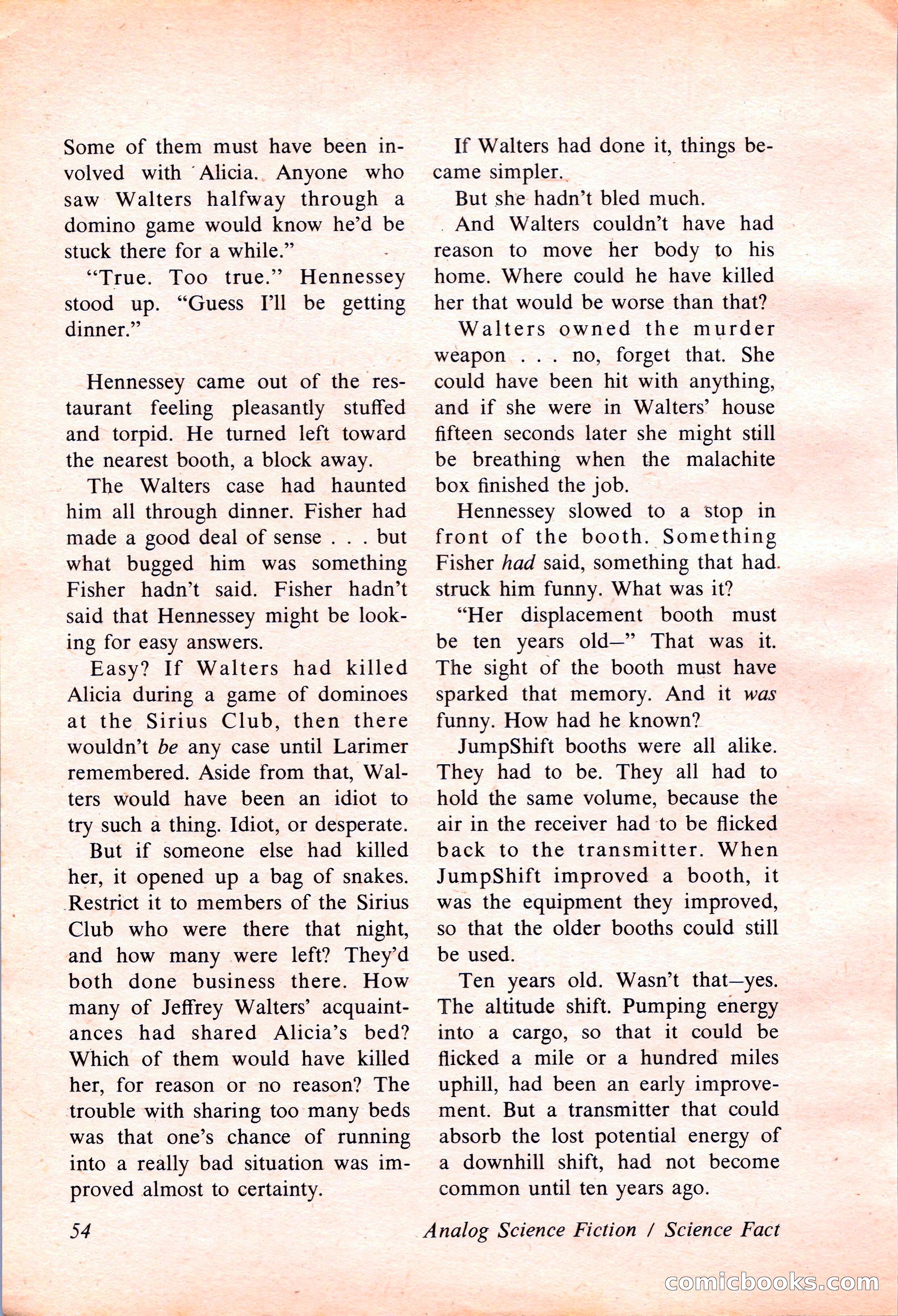 Analog Science Fiction and Fact, April 1974 — page 54 of 180