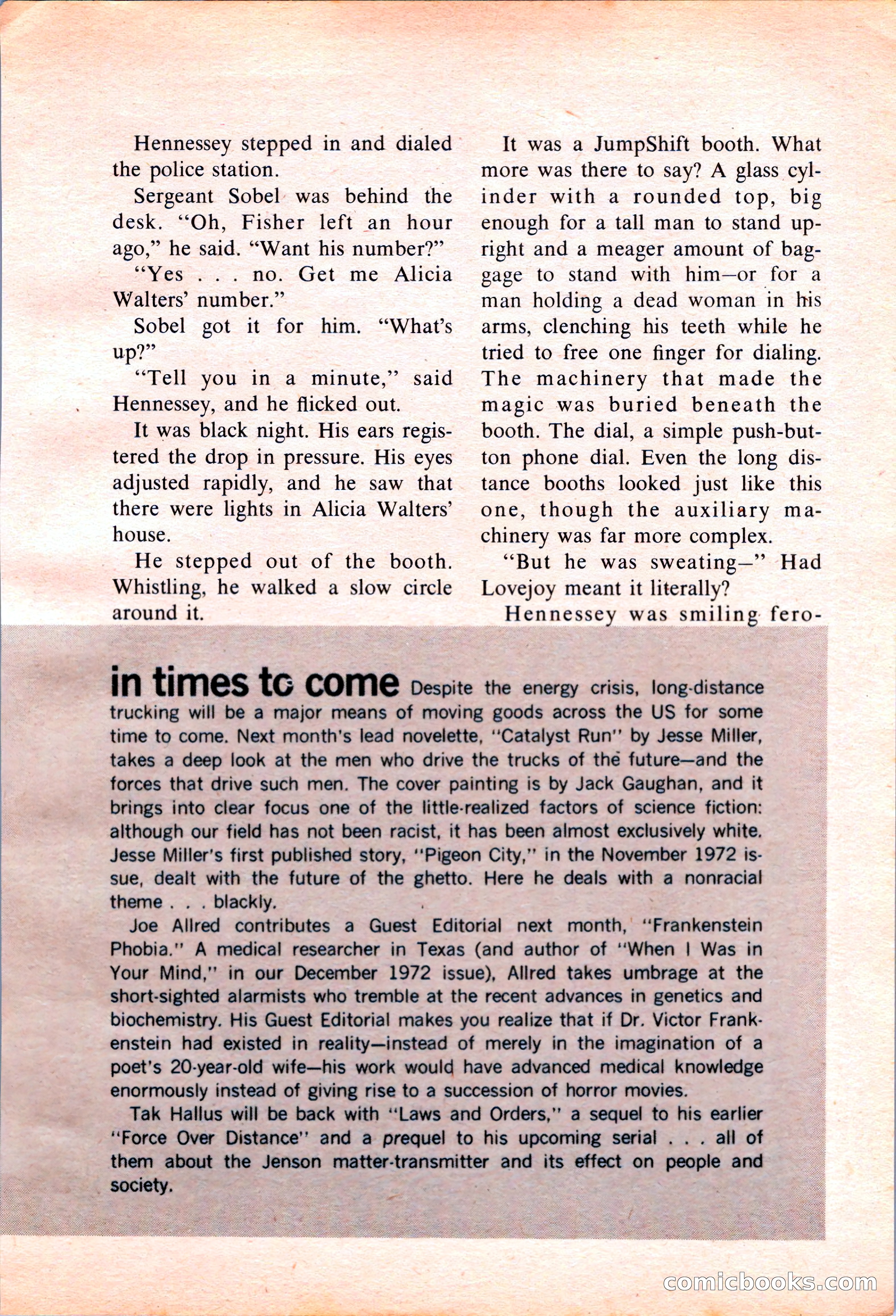 Analog Science Fiction and Fact, April 1974 — page 55 of 180