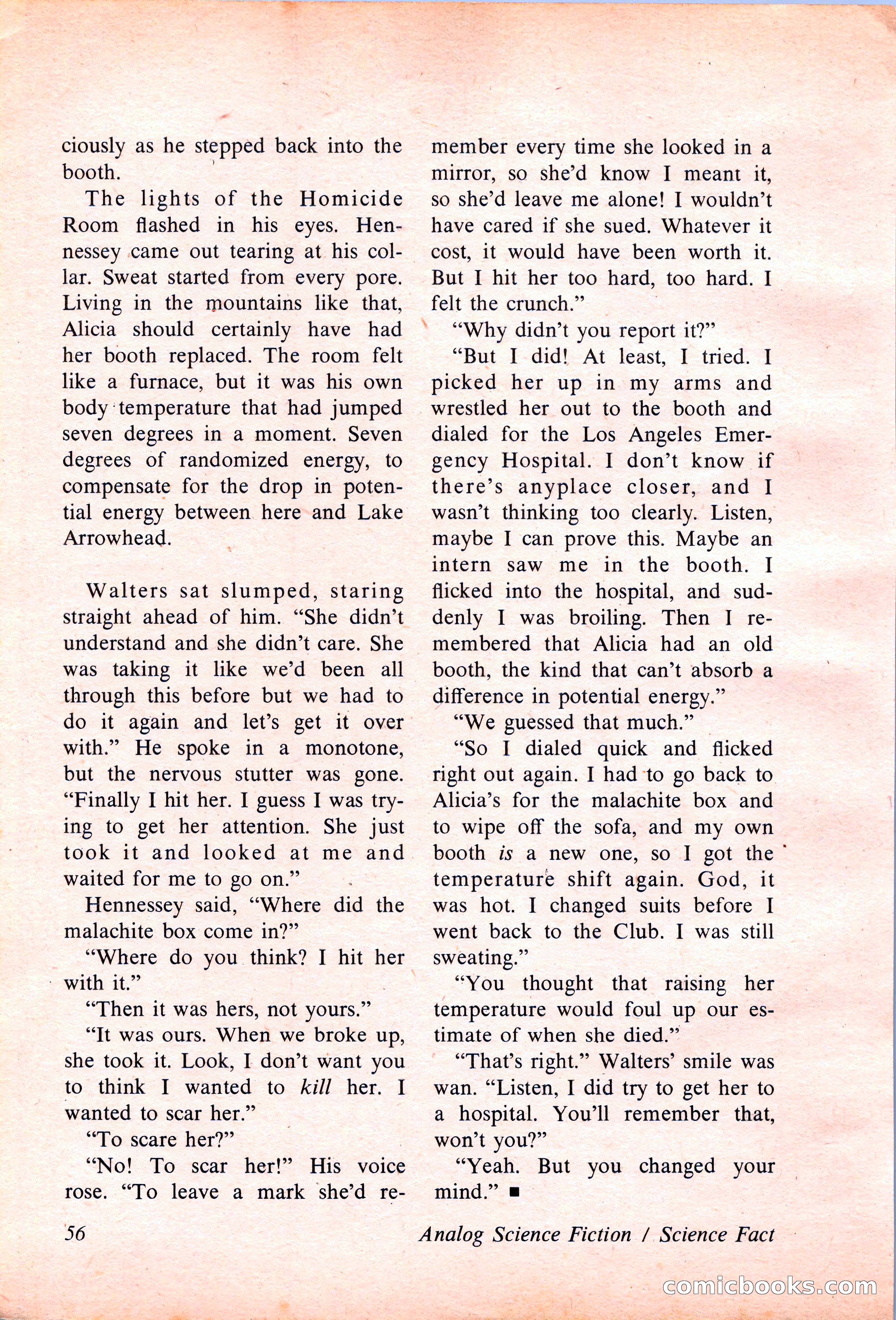 Analog Science Fiction and Fact, April 1974 — page 56 of 180