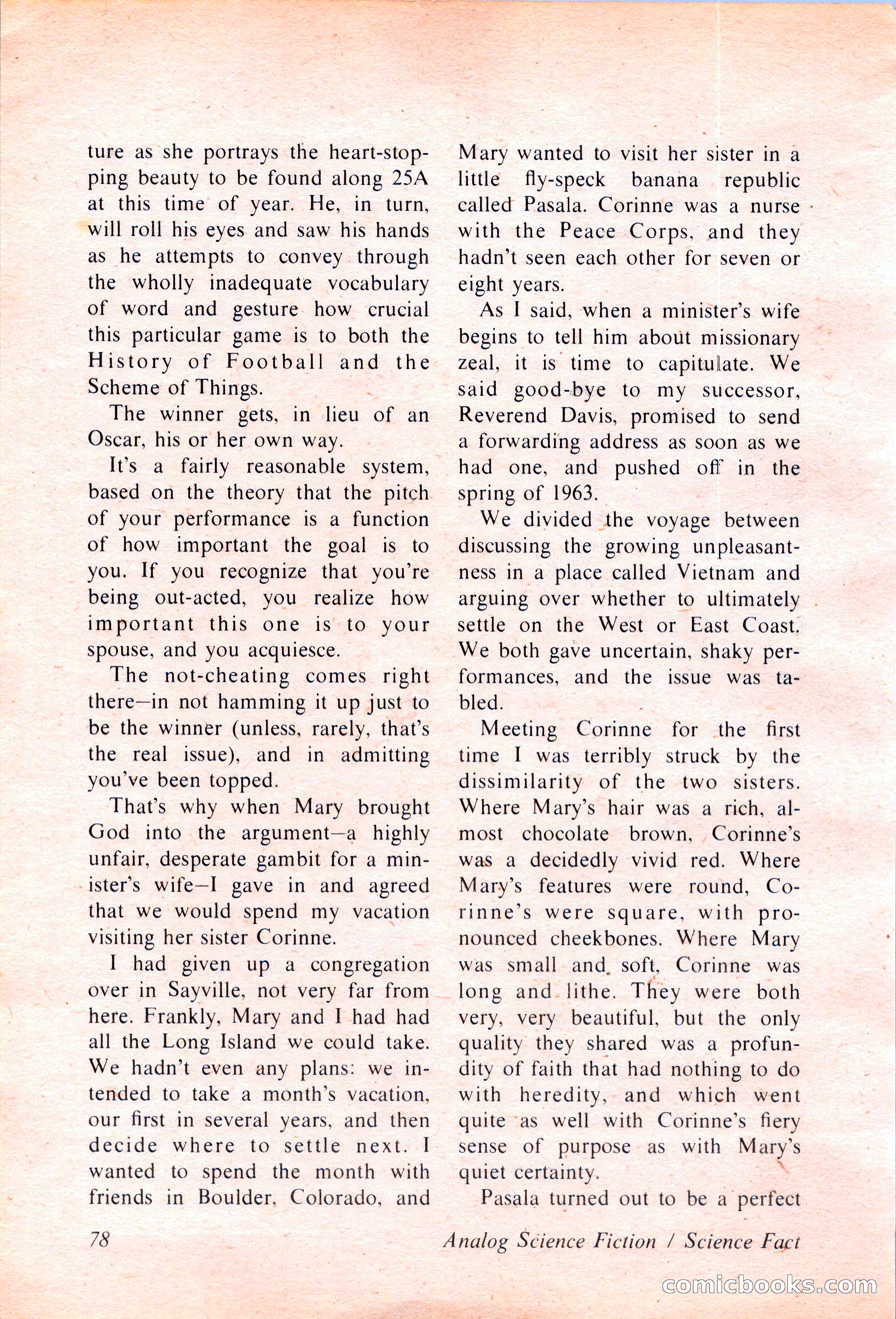 Analog Science Fiction and Fact, April 1974 — page 78 of 180
