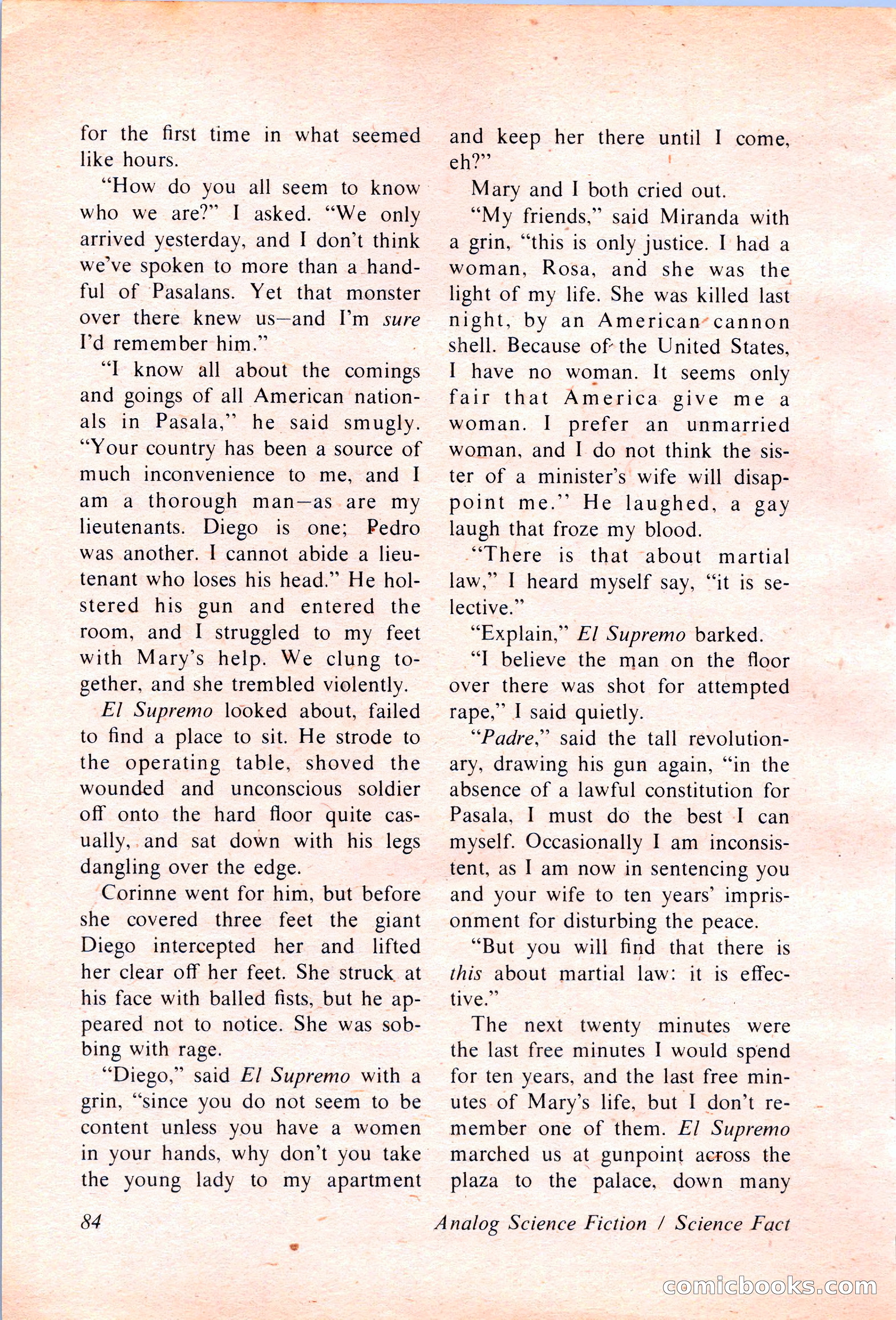 Analog Science Fiction and Fact, April 1974 — page 84 of 180