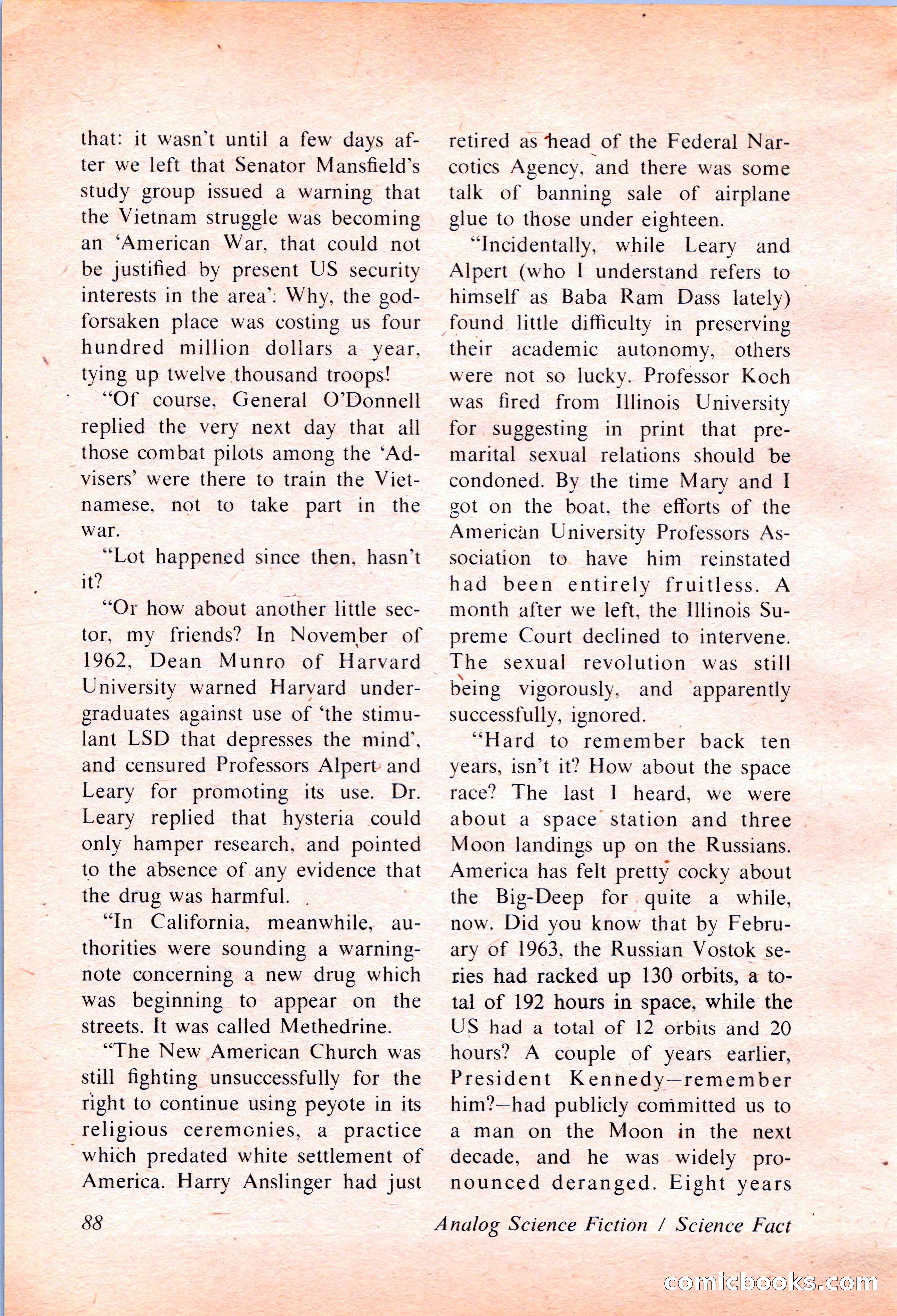 Analog Science Fiction and Fact, April 1974 — page 88 of 180