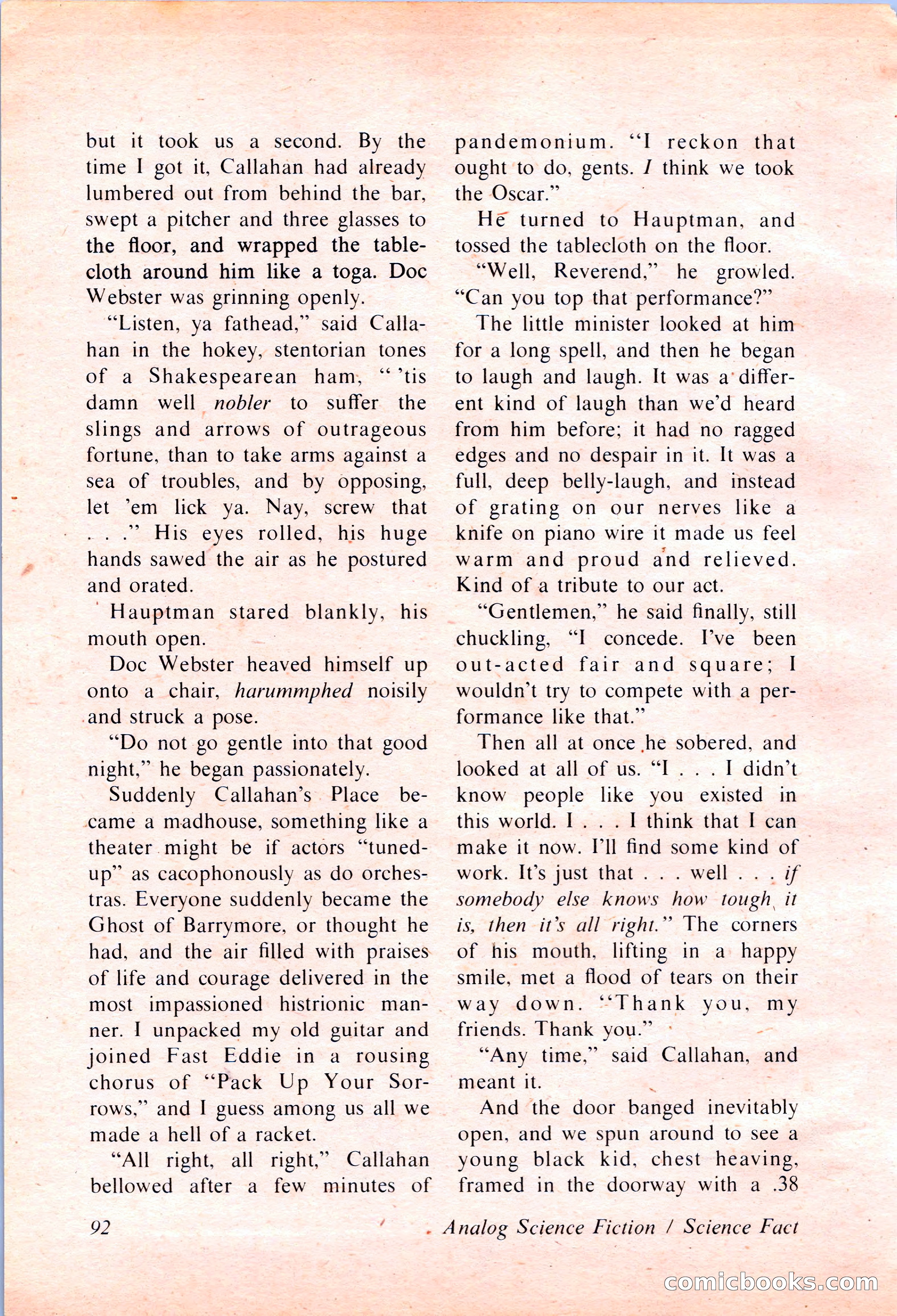 Analog Science Fiction and Fact, April 1974 — page 92 of 180