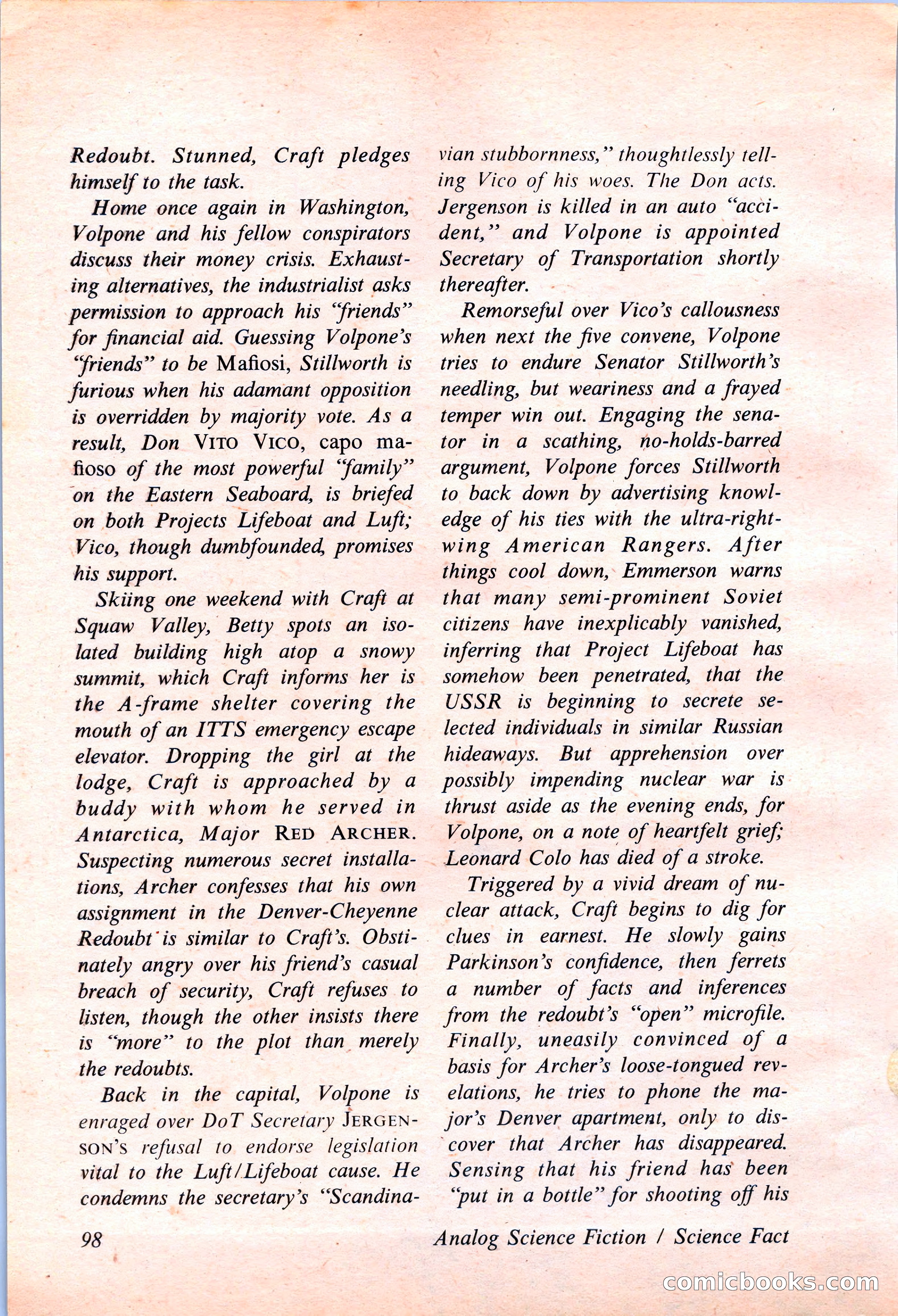 Analog Science Fiction and Fact, April 1974 — page 98 of 180