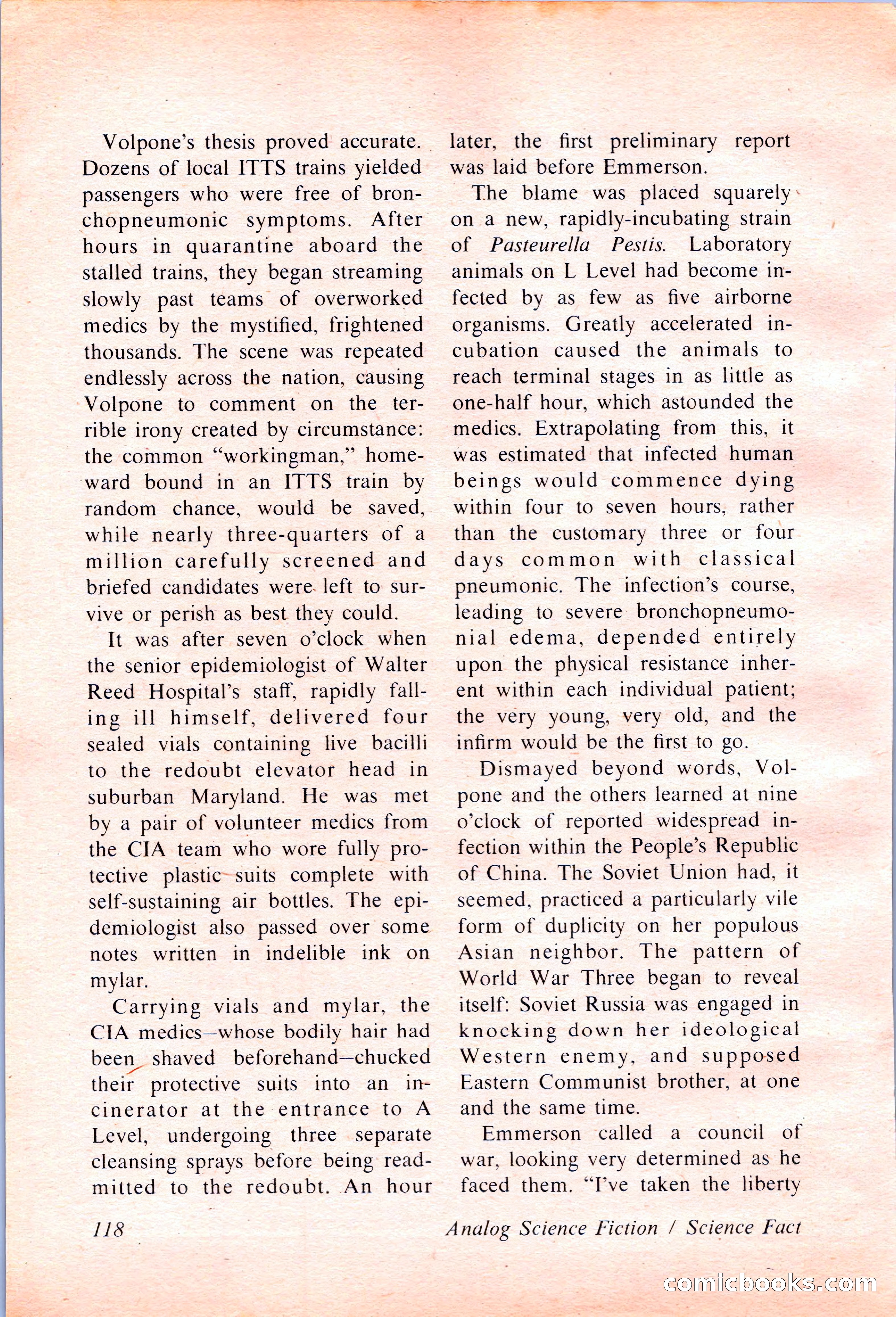 Analog Science Fiction and Fact, April 1974 — page 118 of 180