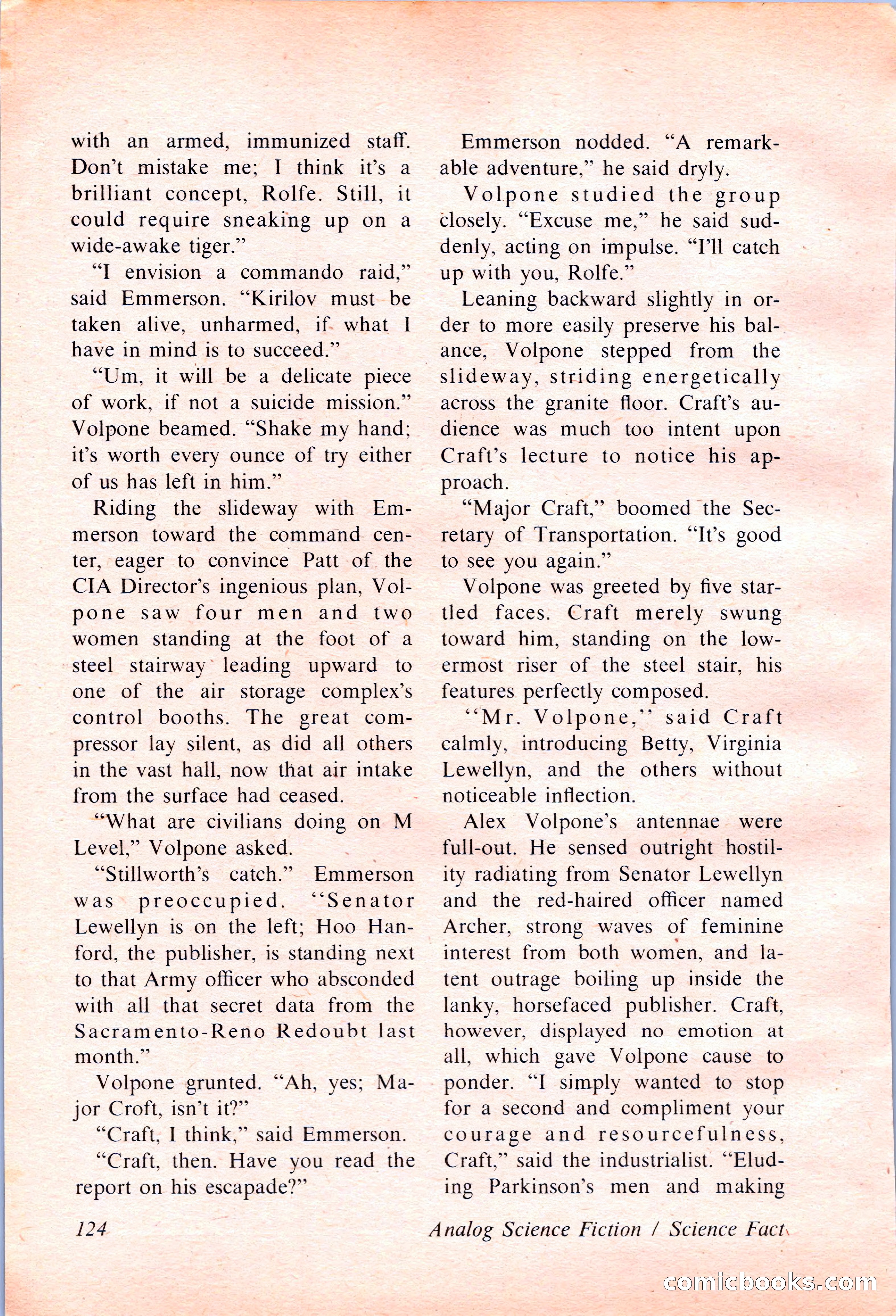 Analog Science Fiction and Fact, April 1974 — page 124 of 180