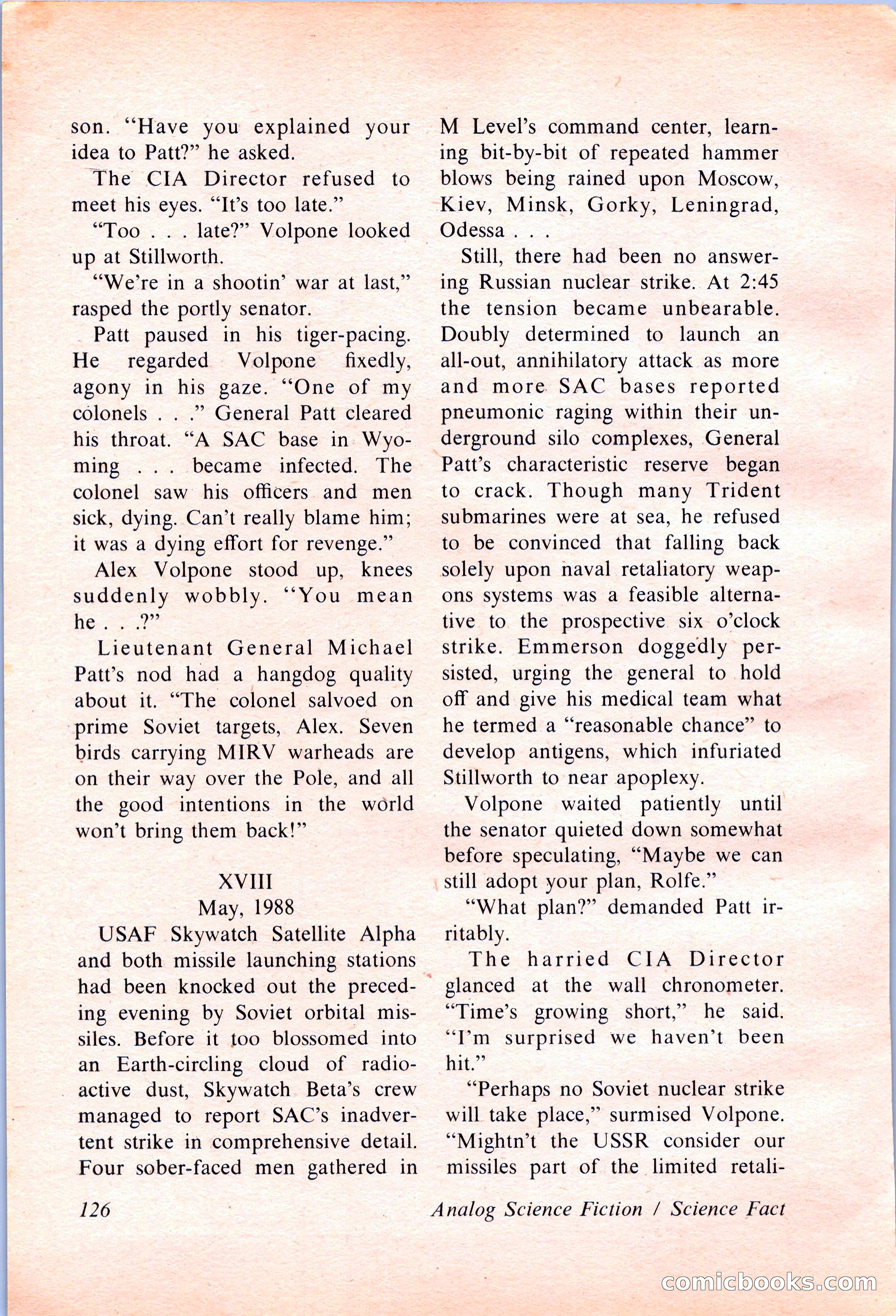 Analog Science Fiction and Fact, April 1974 — page 126 of 180