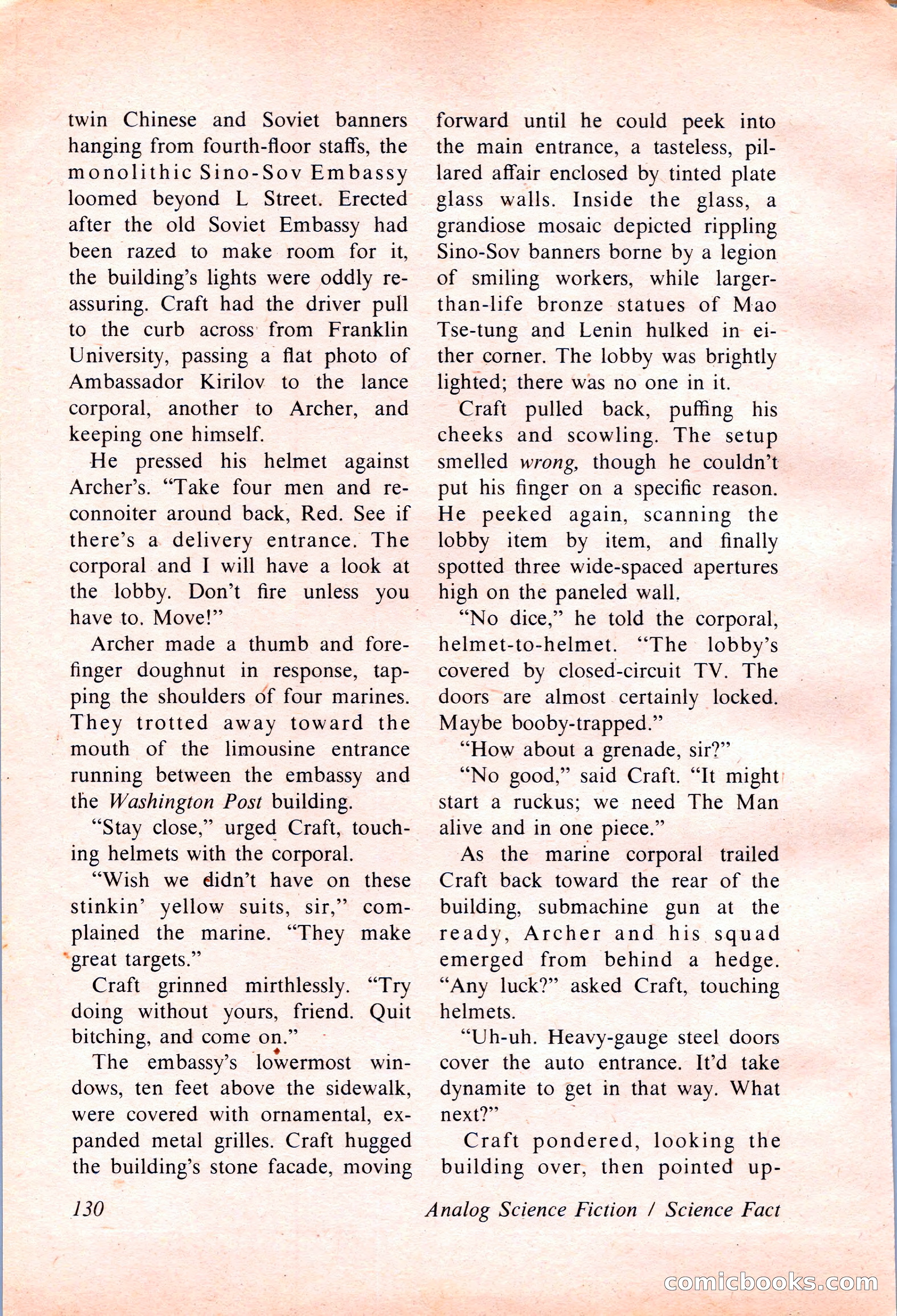 Analog Science Fiction and Fact, April 1974 — page 130 of 180