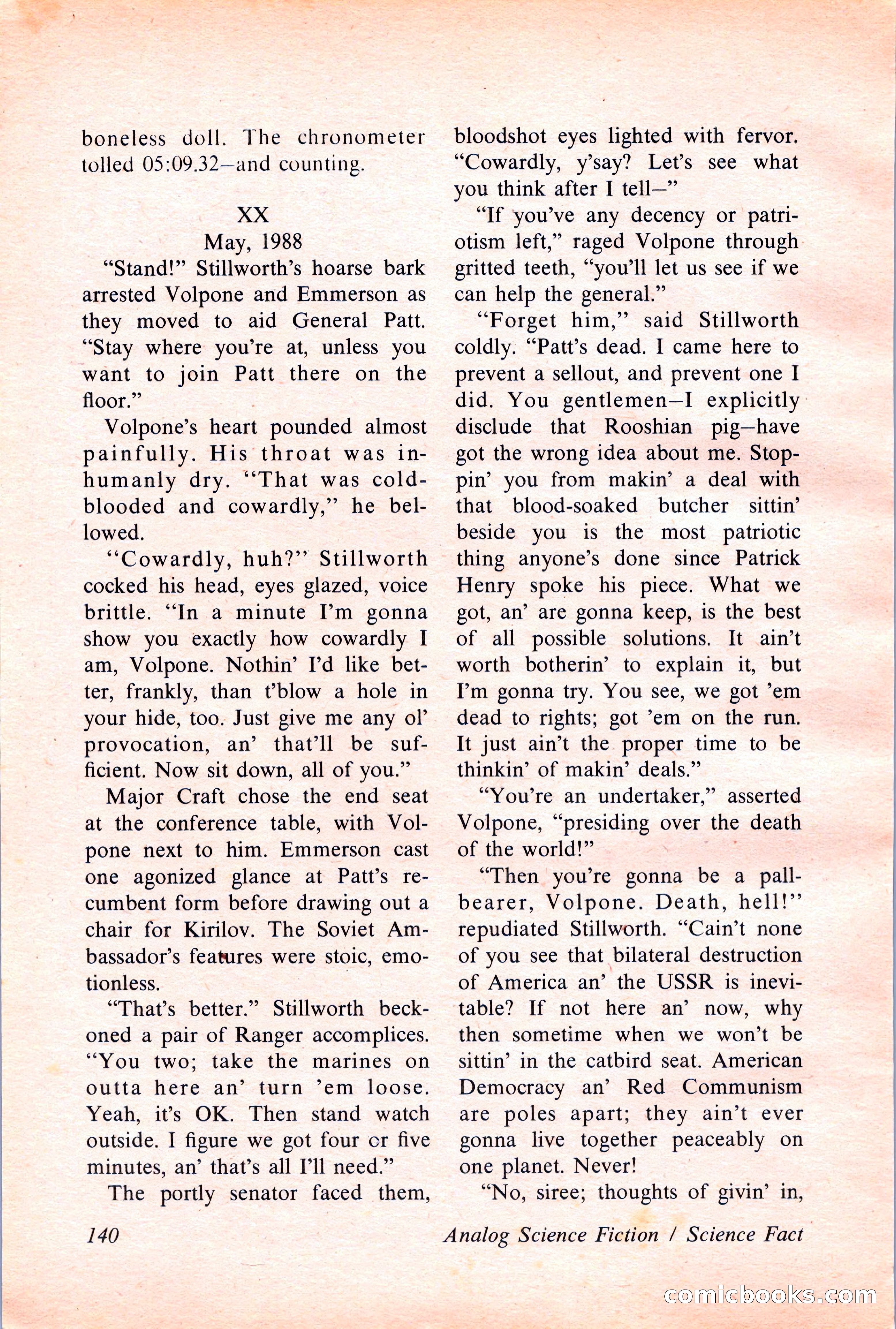 Analog Science Fiction and Fact, April 1974 — page 140 of 180