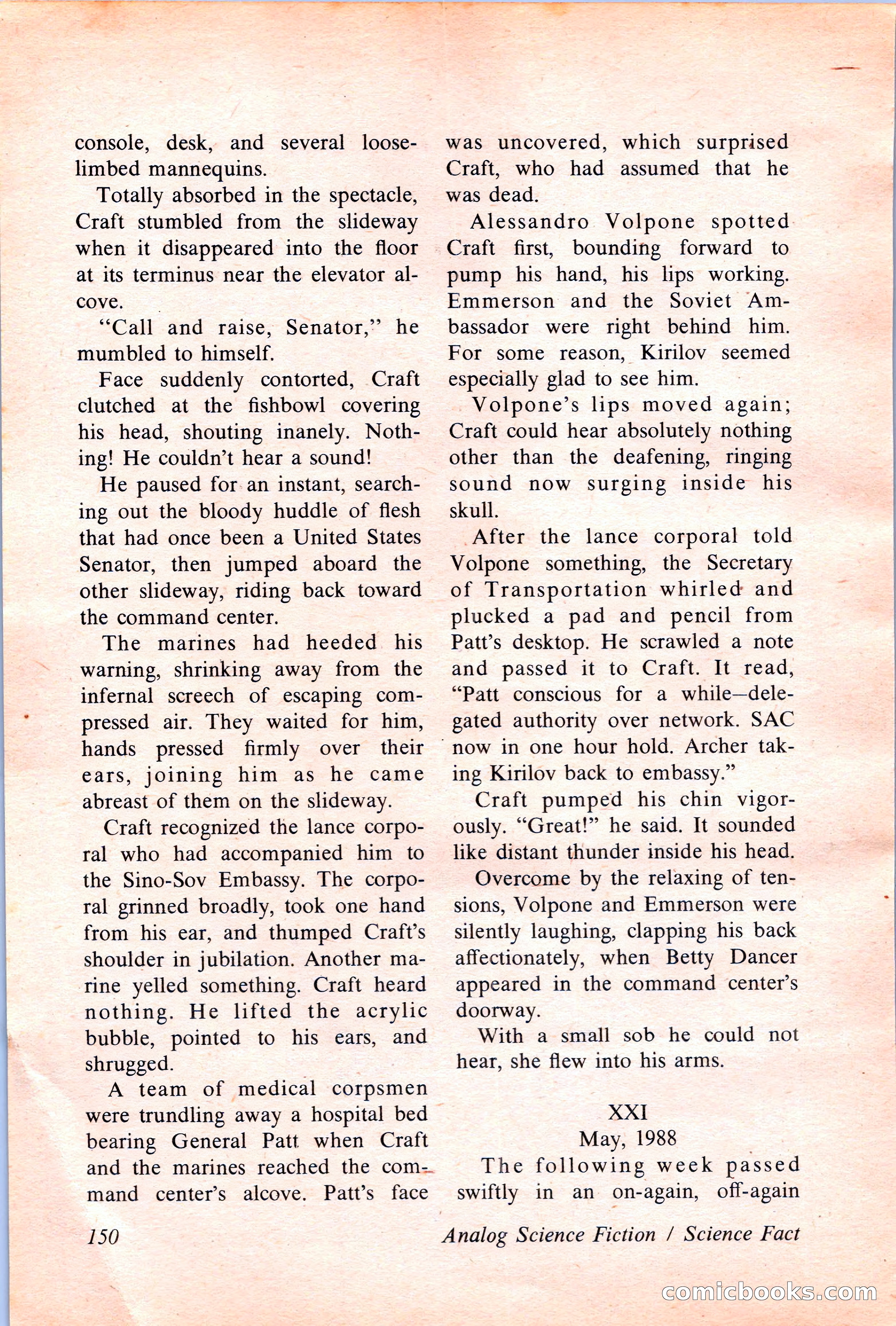 Analog Science Fiction and Fact, April 1974 — page 150 of 180
